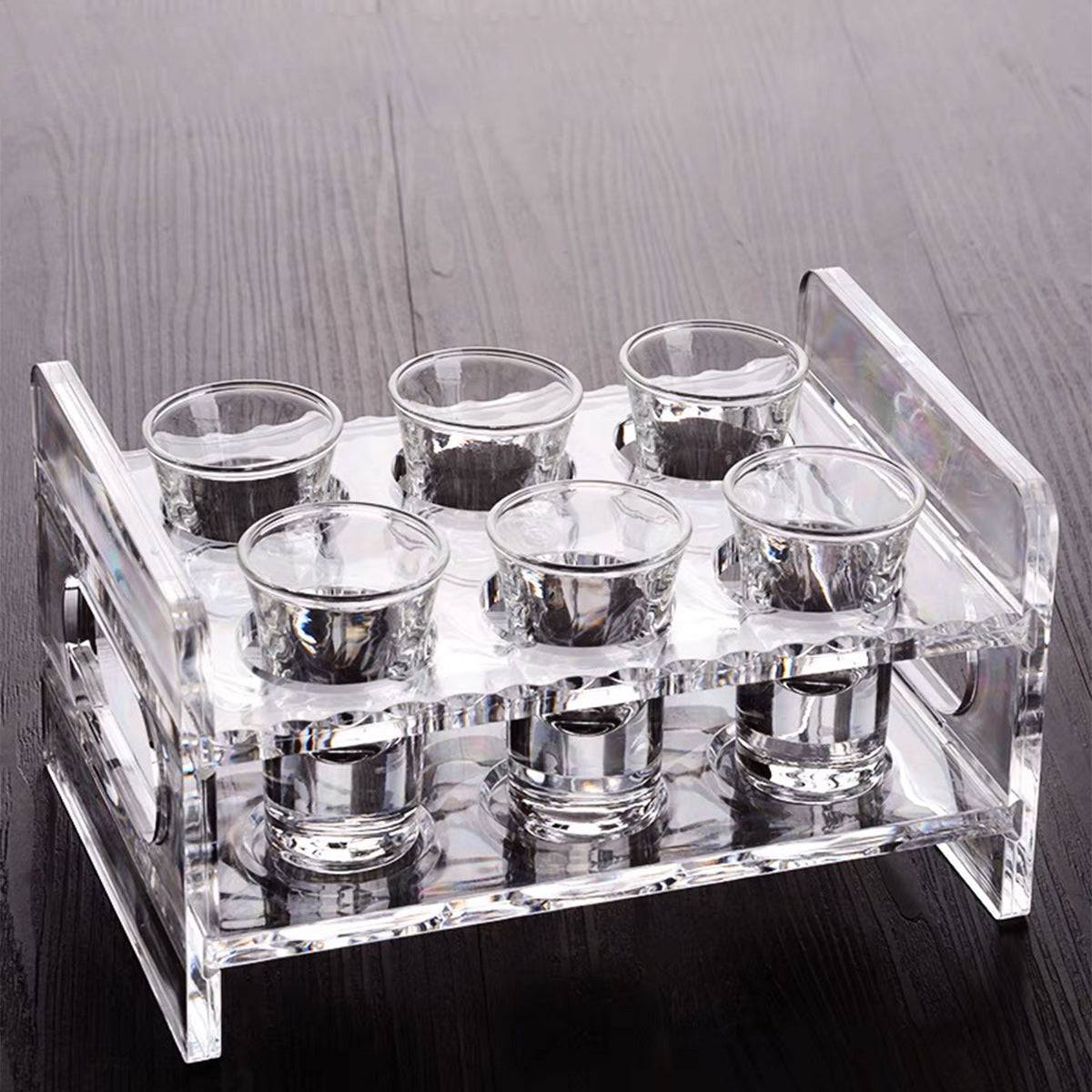 6 Holes Clear Acrylic Holder - Chefcoca