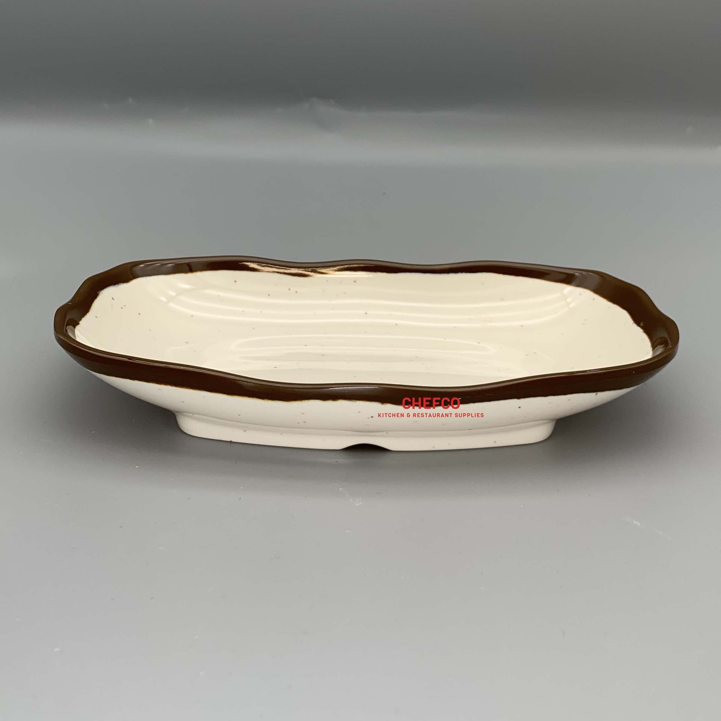 Two Toned Rim Melamine Plate (JS3208L,JS3209L) - Chefcoca