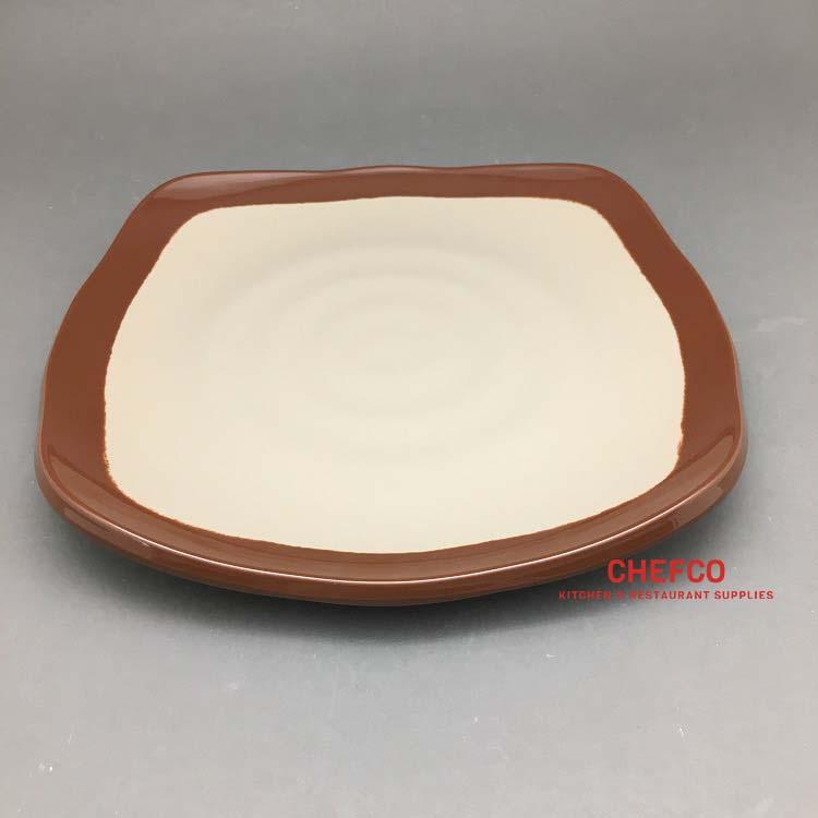 Two Toned Melamine Square Plate (JS4108L) - Chefcoca