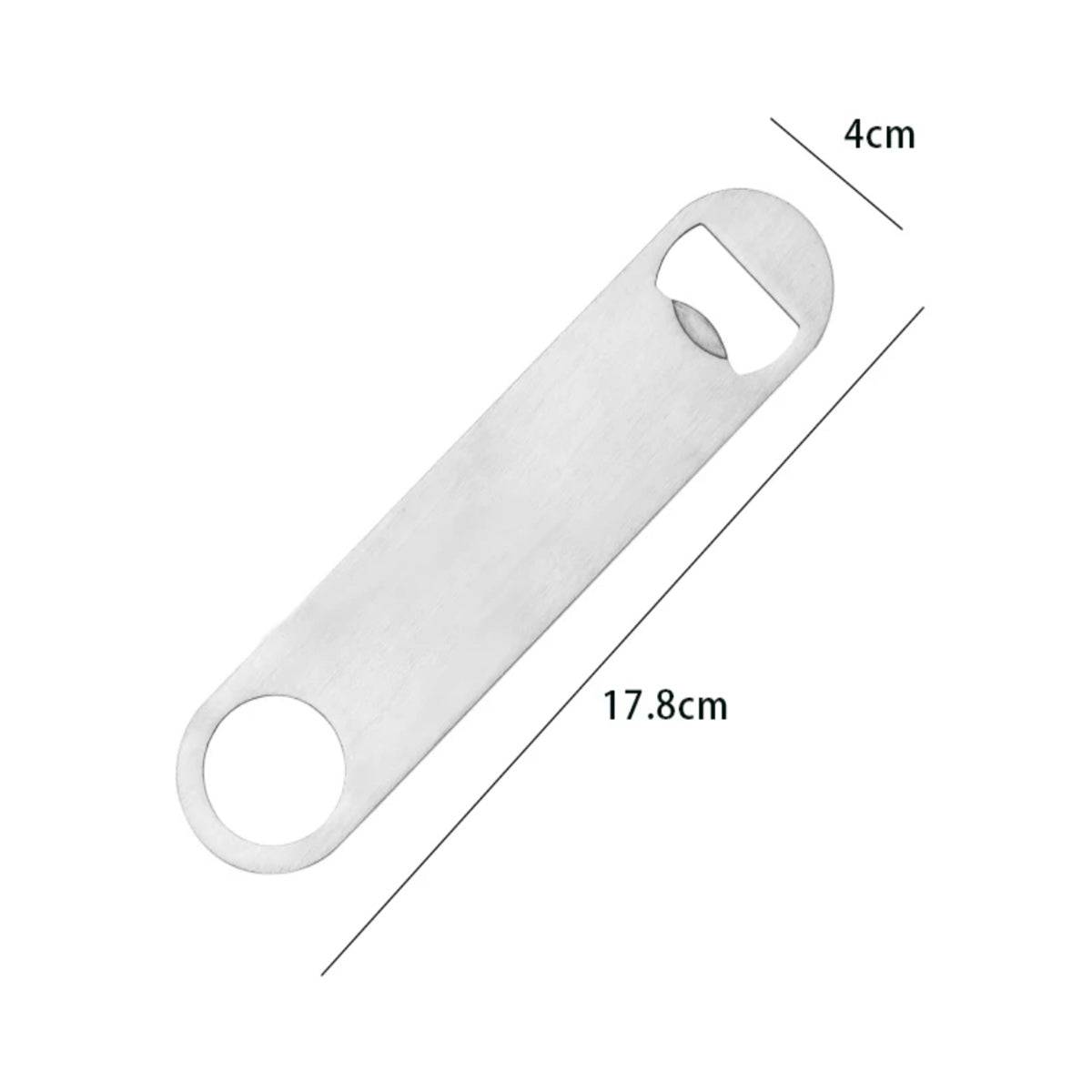 Flat Bottle Opener,S/S - Chefcoca