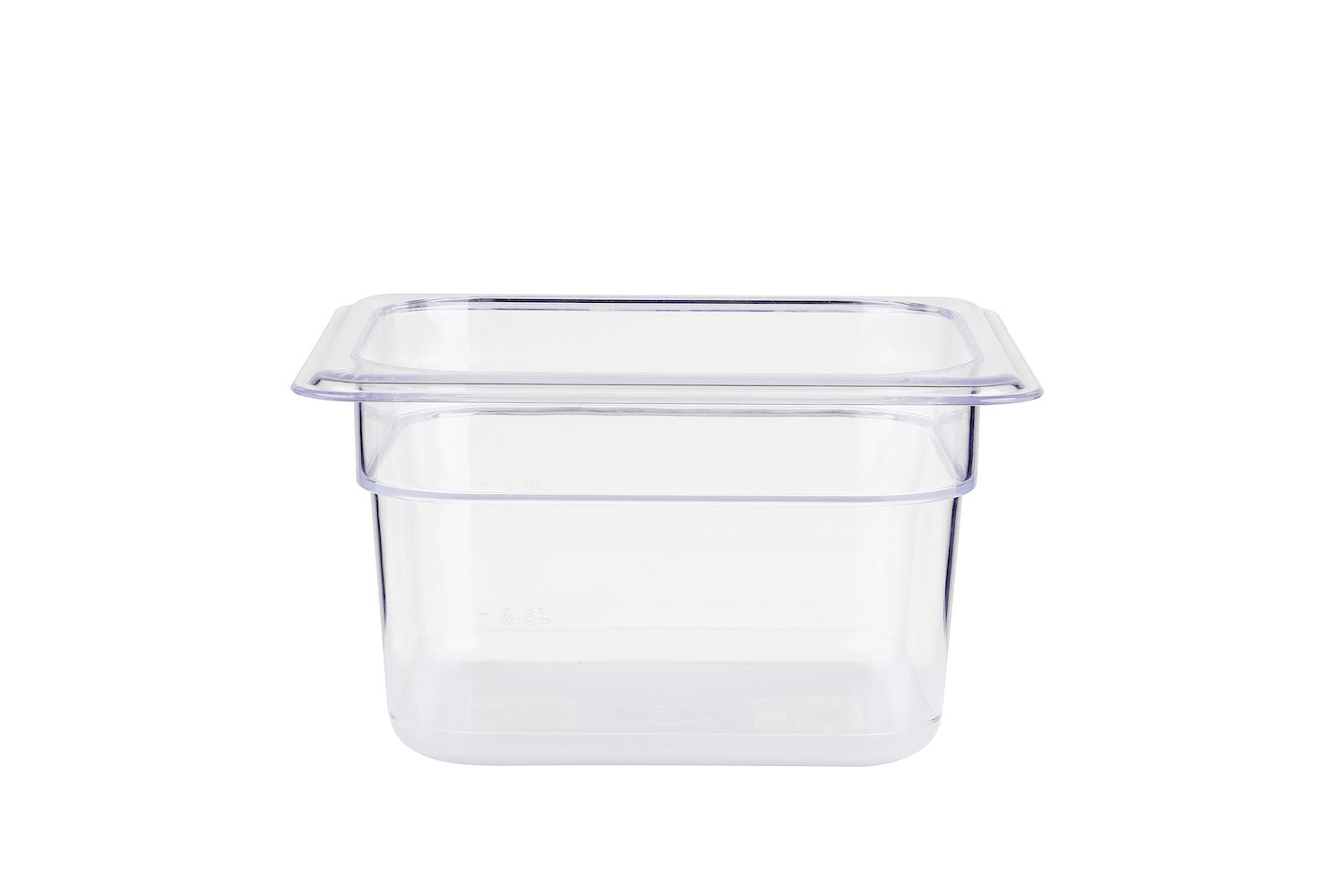 Polycarbonate 1/6 Size (17.6Lcm x 16.2Wcm) GN Food Pan - Chefcoca