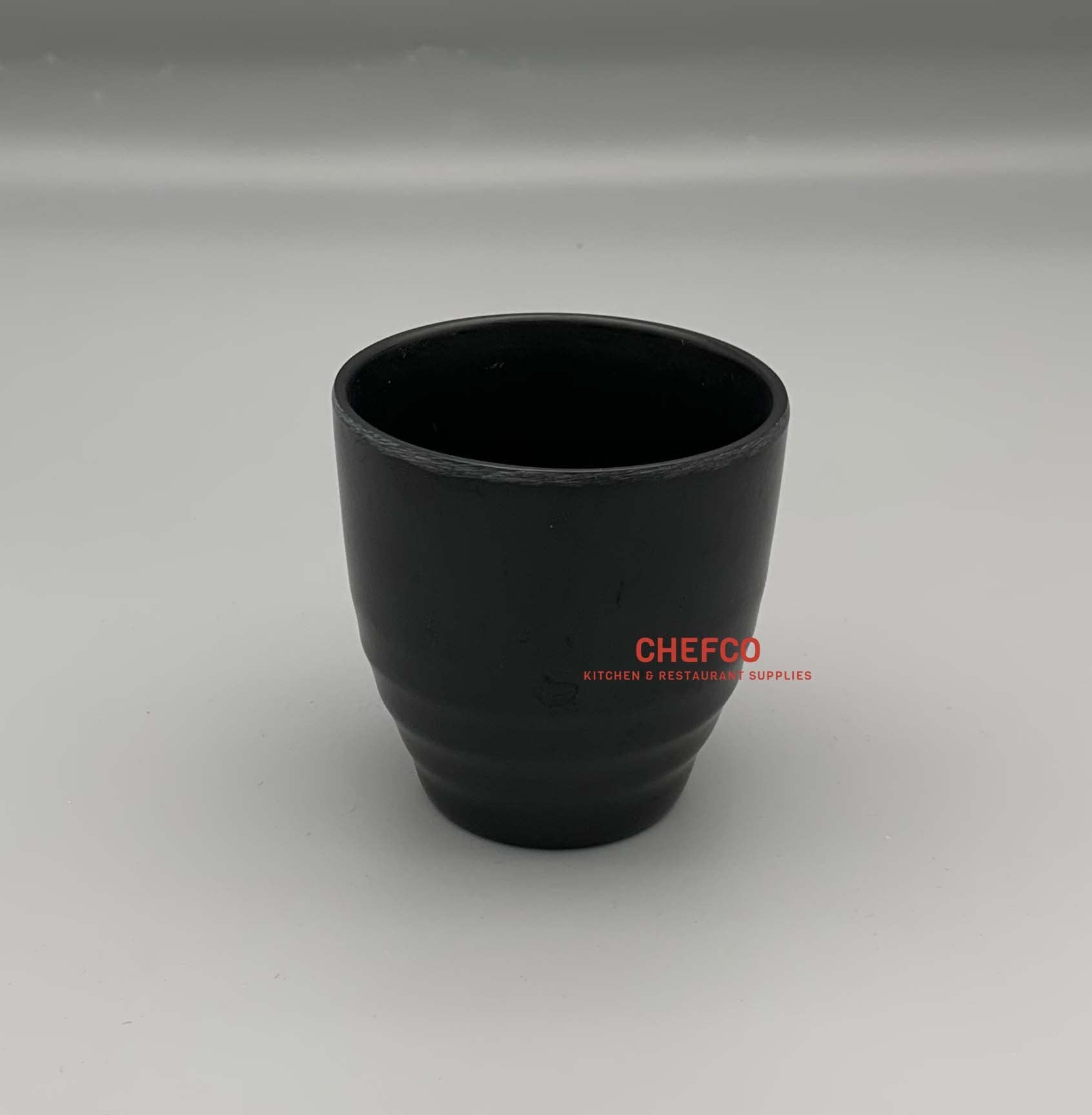 Black Melamine Japanese Style Tea Cup (#JW2024) - Chefcoca