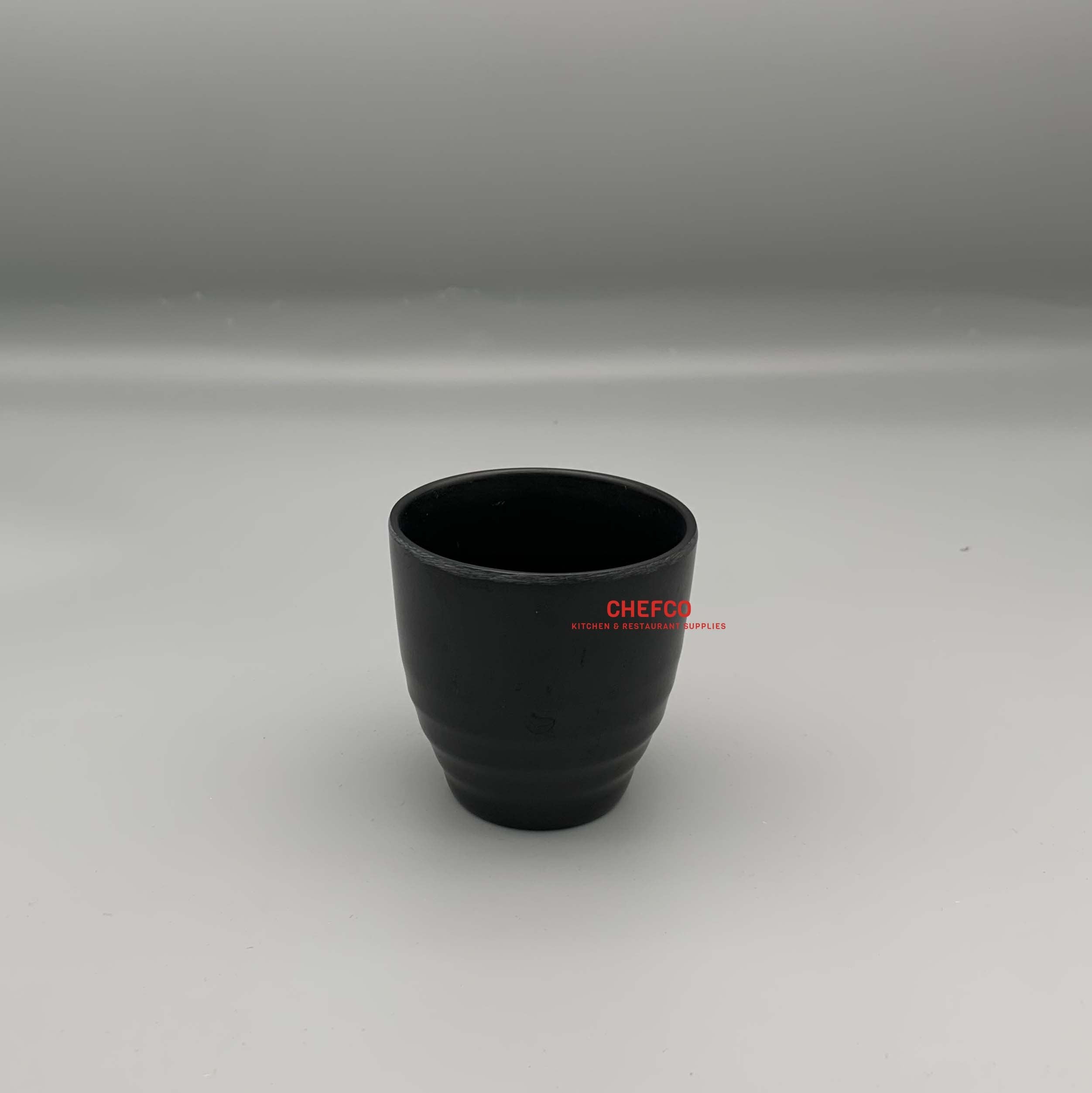 Black Melamine Japanese Style Tea Cup (#JW2024) - Chefcoca