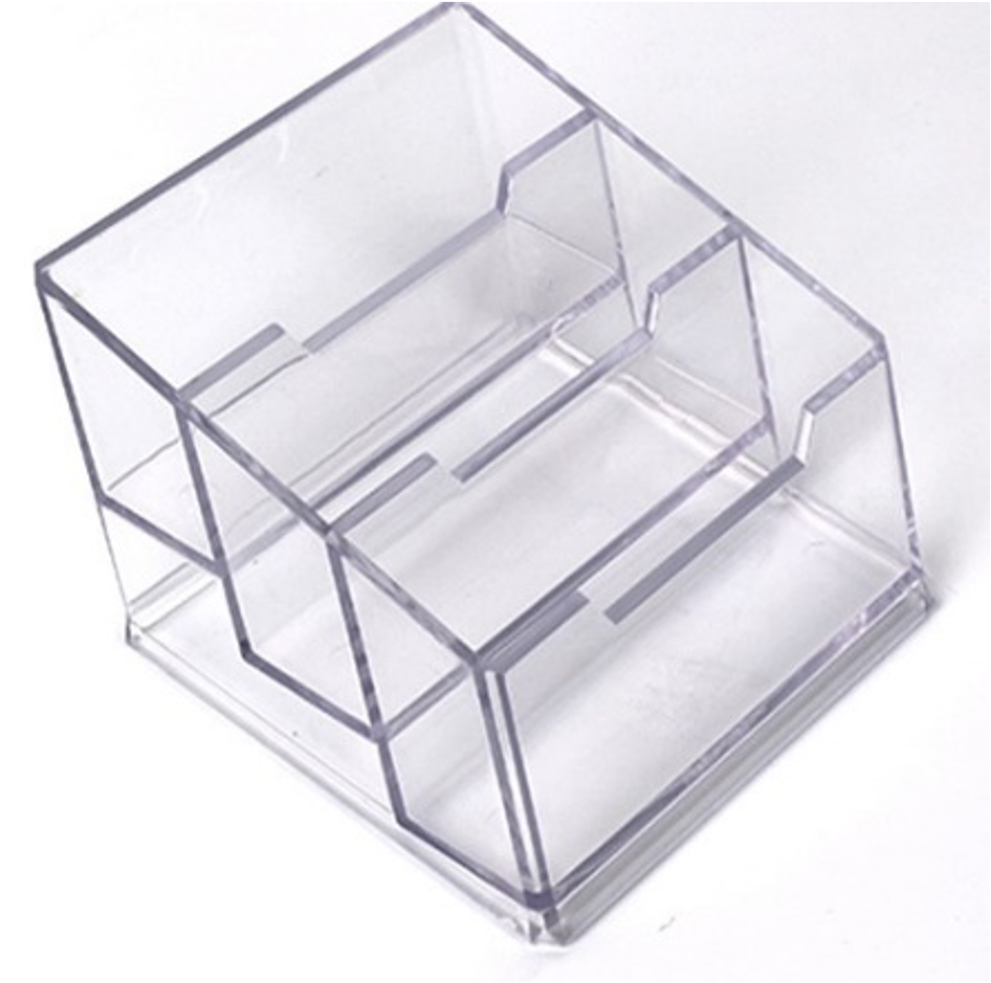 3 Compartment Business Card Holder Stand - Chefcoca