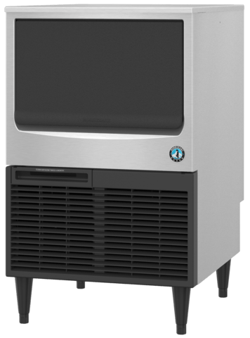 Hoshizaki KM-116BAJ Air Cooled Undercounter Crescent Cube Ice Machine with 53lb Storage Bin (23.75"W x 24"D x 39"H) - Chefcoca