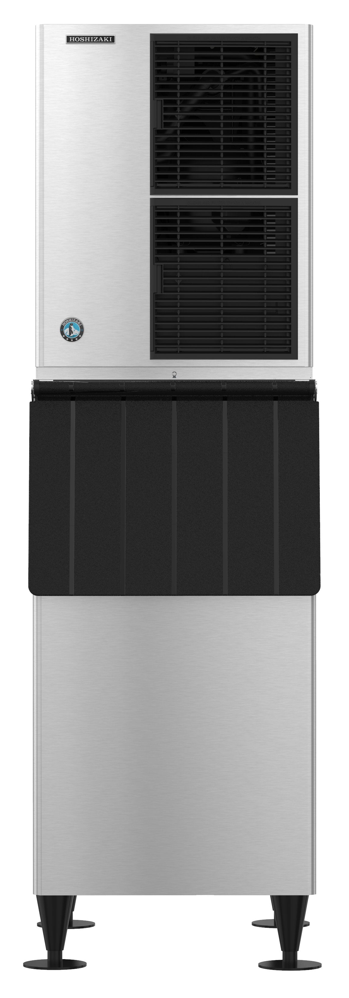 Hoshizaki KM-520MAJ Air Cooled Crescent Cuber Icemaker with B-700SF 700lb Ice Storage Bin - Chefcoca