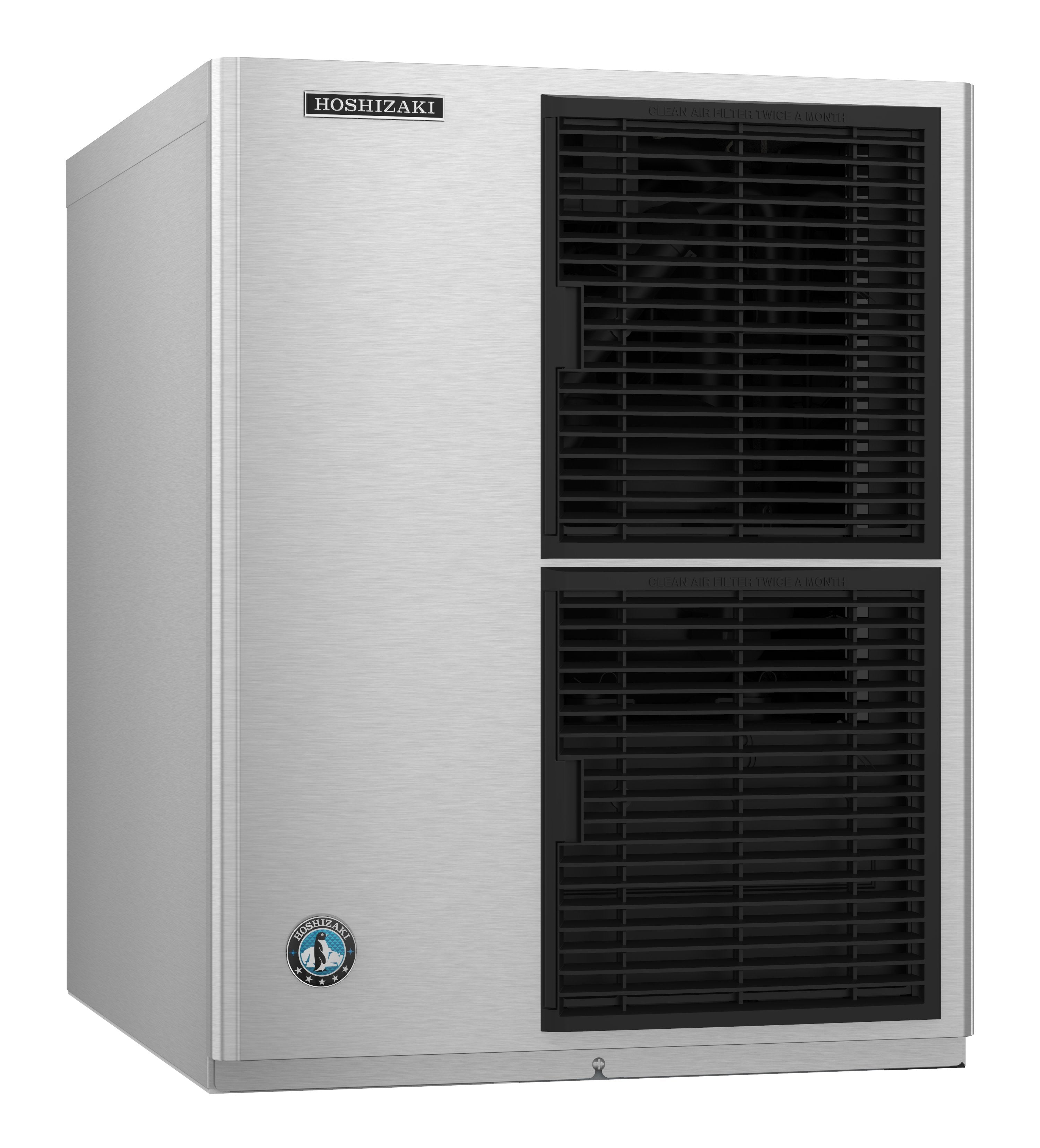 Hoshizaki KM-520MAJ Air Cooled Crescent Cuber Icemaker with B-700SF 700lb Ice Storage Bin - Chefcoca