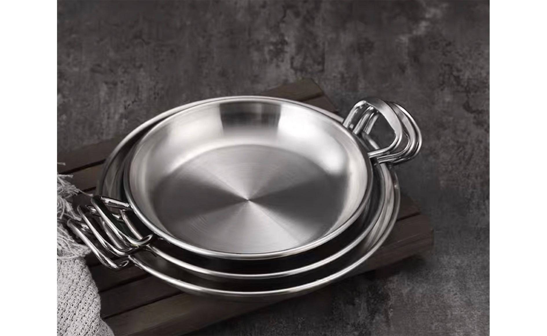 High Quality kitchen accessories 304 stainless steel Round snack dish Sauce Dishes cookware sets - Chefcoca