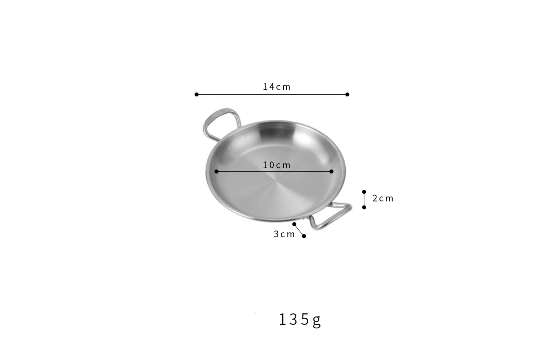 High Quality kitchen accessories 304 stainless steel Round snack dish Sauce Dishes cookware sets - Chefcoca