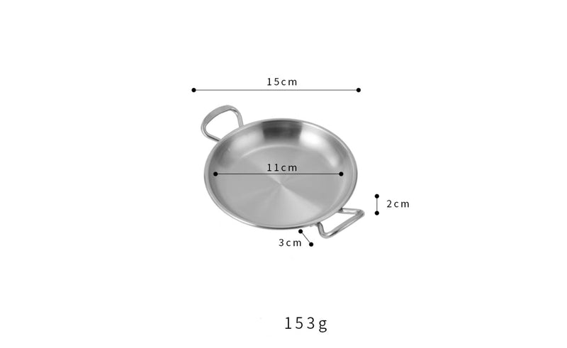 High Quality kitchen accessories 304 stainless steel Round snack dish Sauce Dishes cookware sets