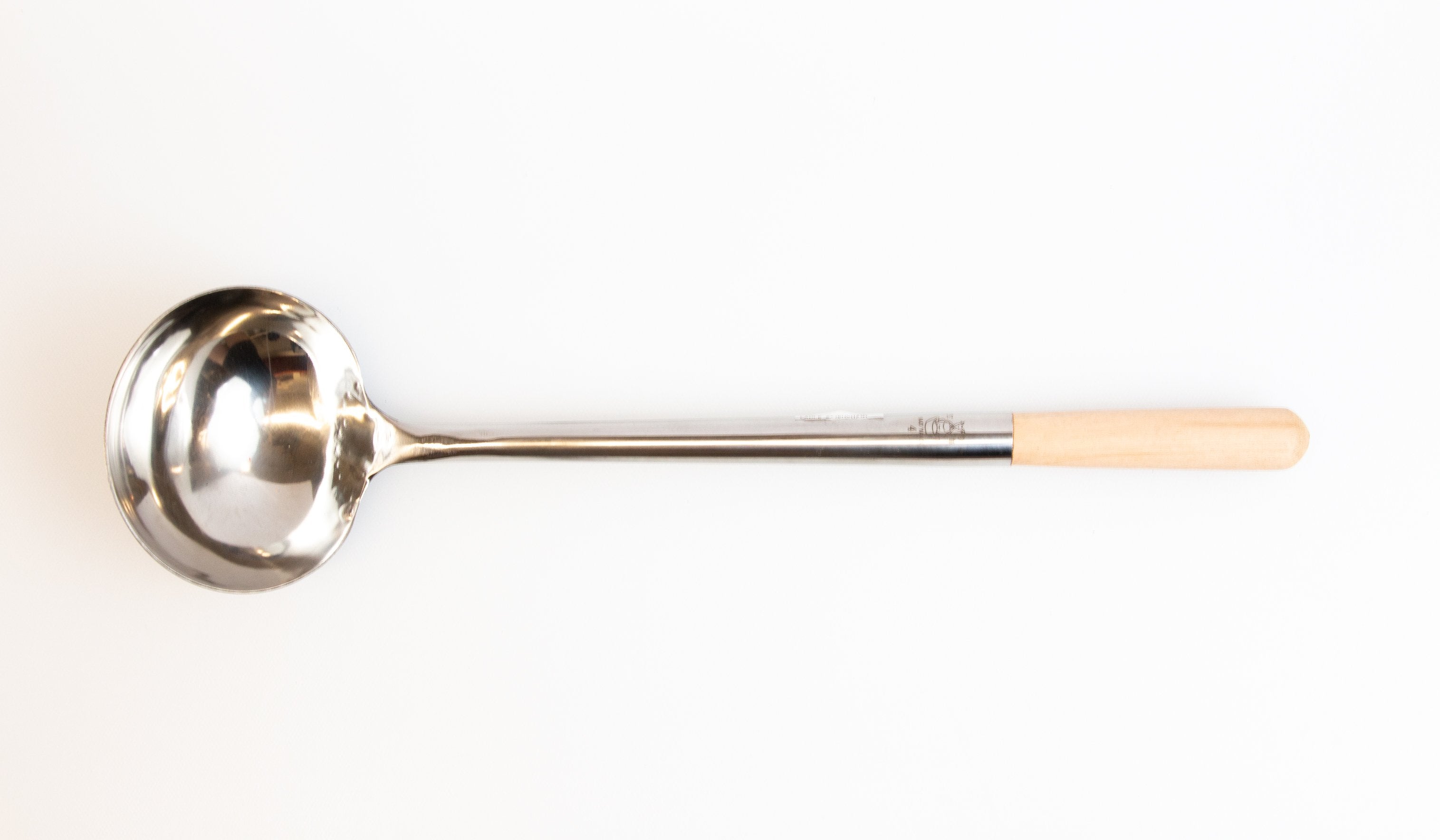 Stainless Steel Ladle with Wooden Handle - Chefcoca