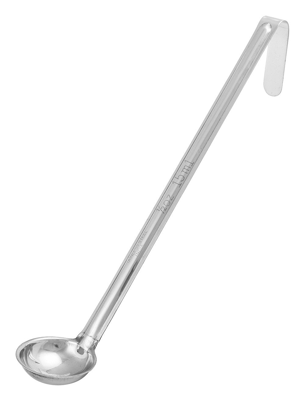 Stainless Steel Ladle with Curved Handle (0.5oz - 16oz) - Chefcoca