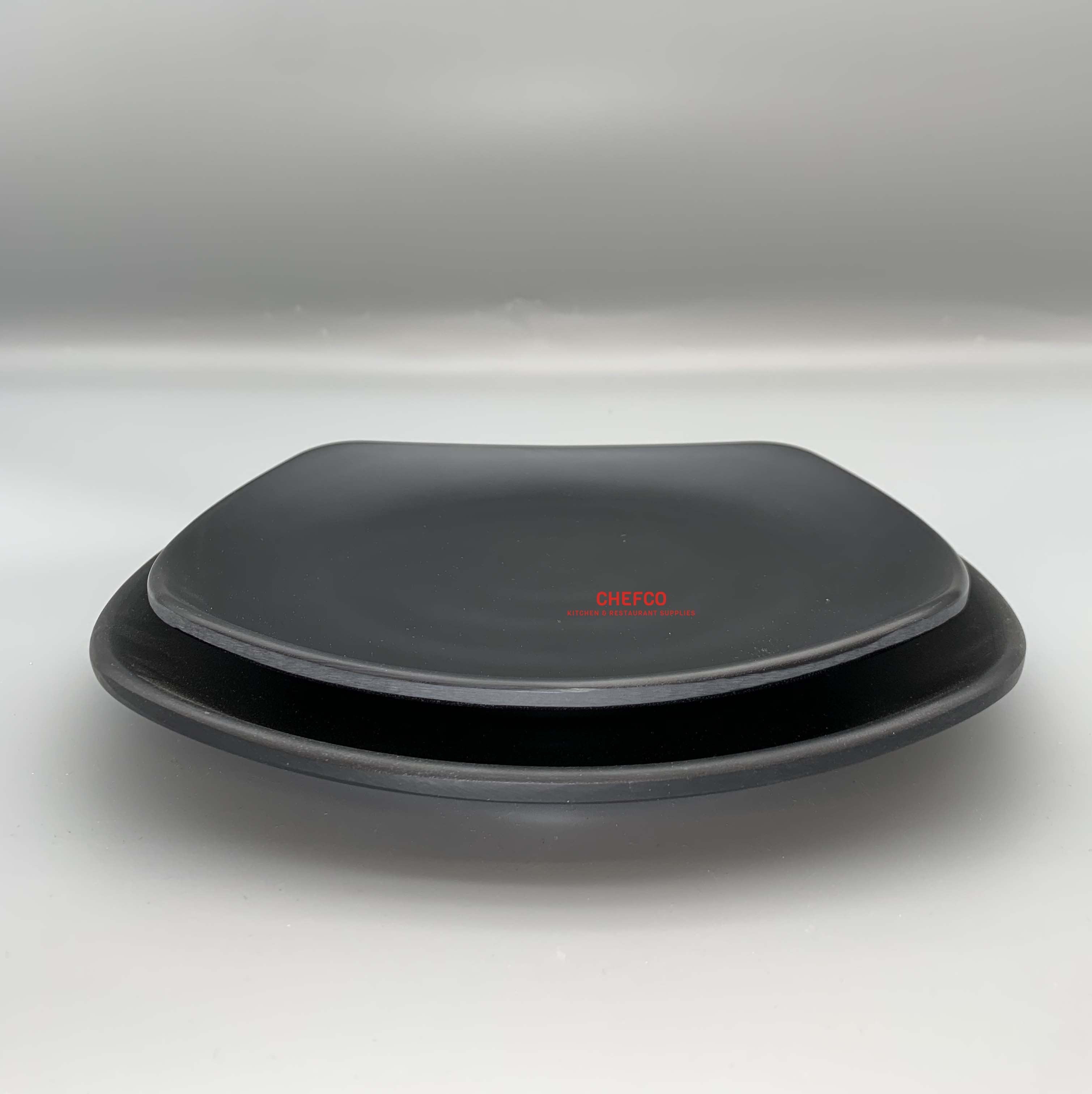 Spiral Pattern Matte Black Charger Plate (H1024,LJP1098/H1130) - Chefcoca