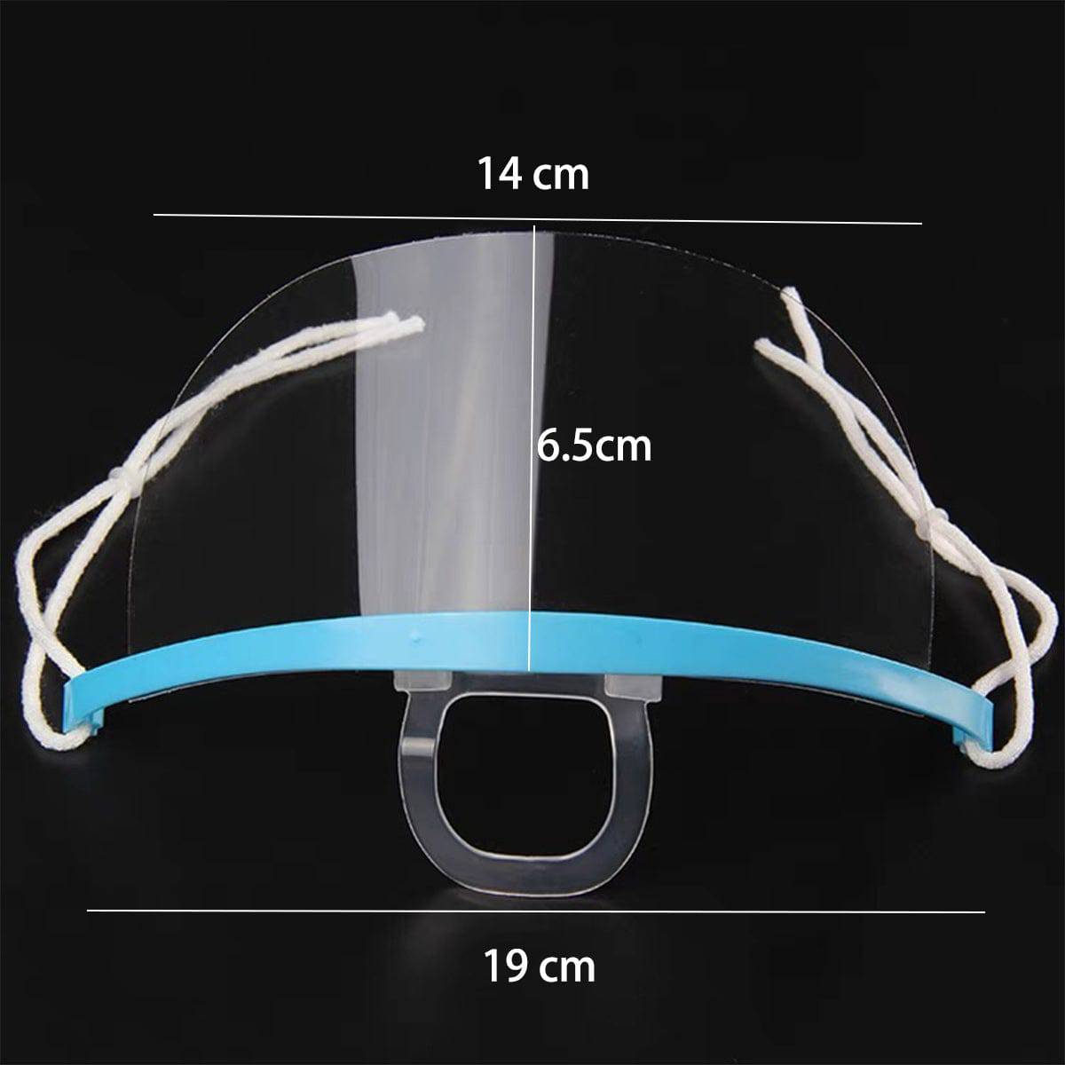 Mouth Shield Transparent Reusable Mouth Cover Face Shield - Chefcoca