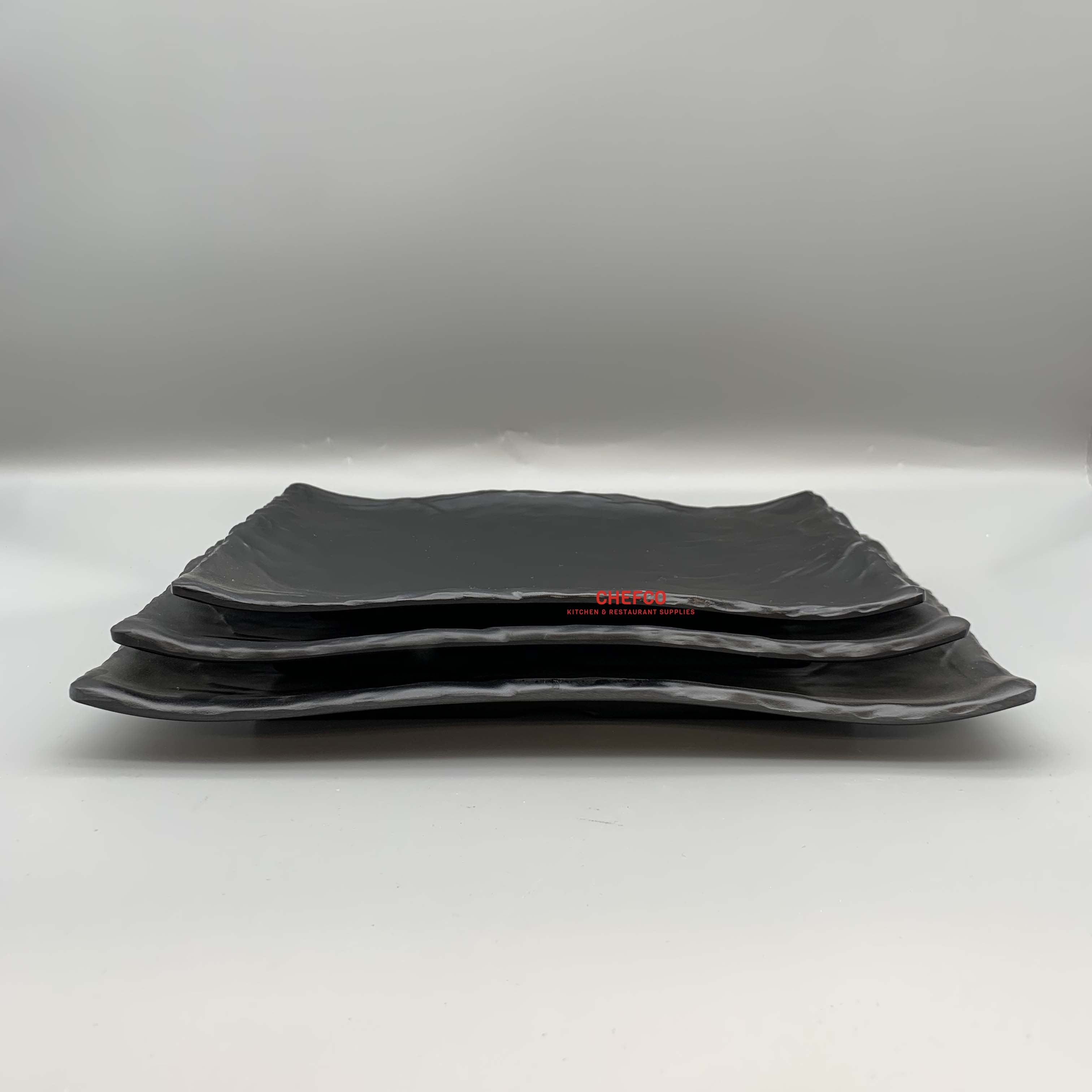 Wavy Stone Style Slab Melamine Plate (M415020B-M415022) - Chefcoca