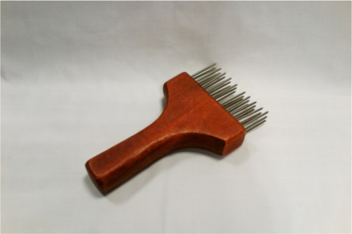 Rectangular Meat Tenderizer with Red Wood - Chefcoca