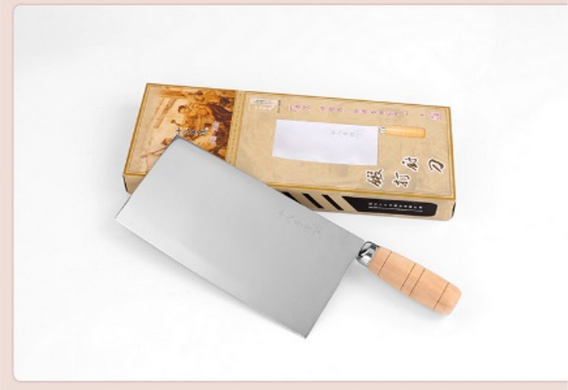 Chinese Cleaver with Wooden Handle