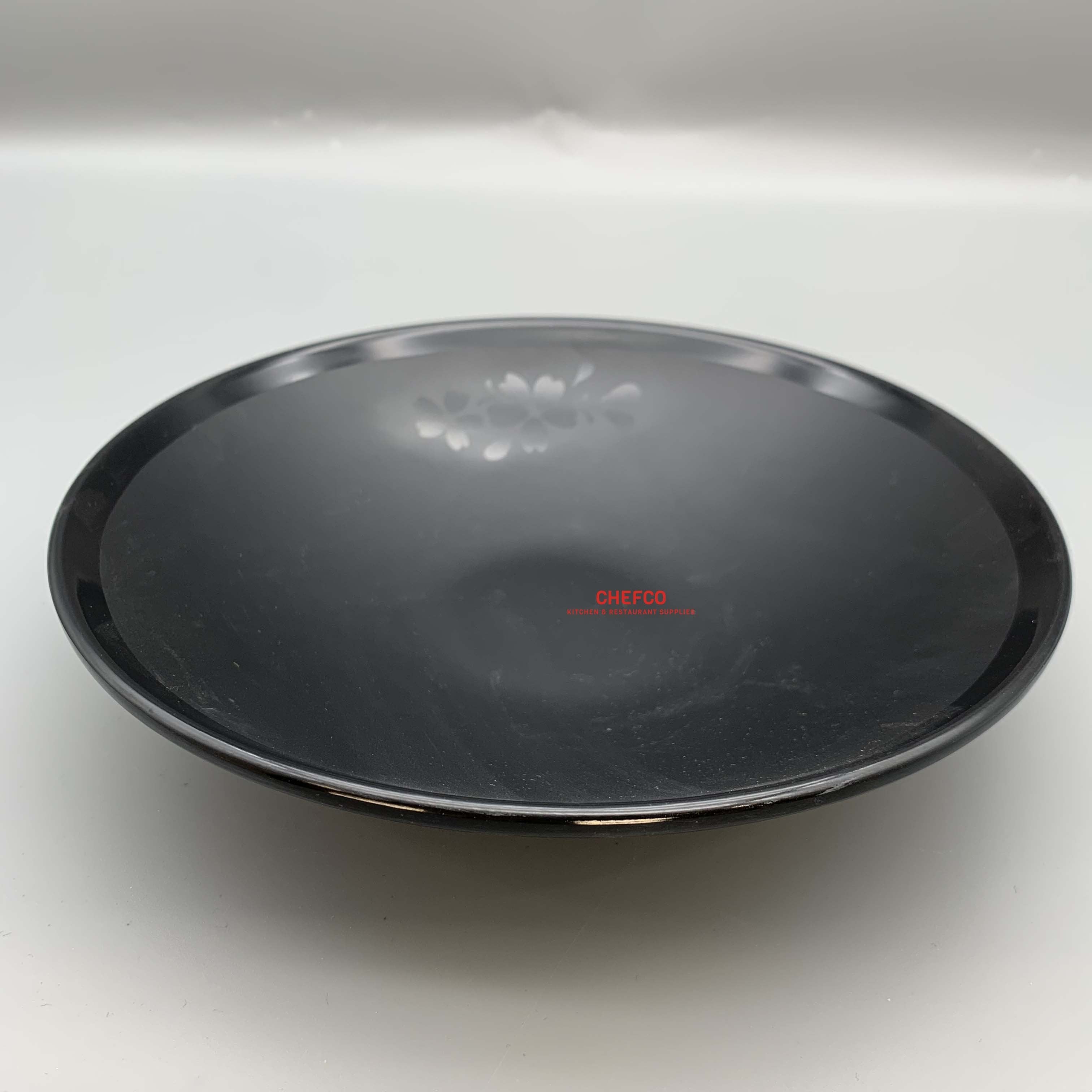 Matte Black Plate with Embossed Pattern (MS350) - Chefcoca