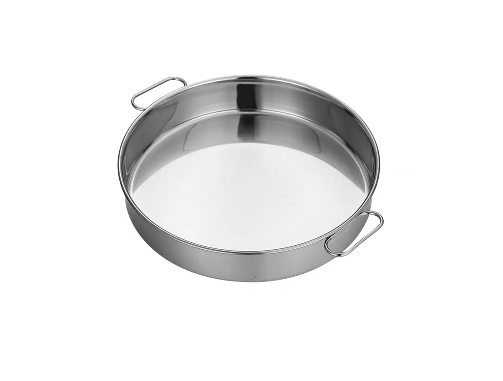 Stainless Steel Deep Round Steam Pan with Handles (NMSP-43/NMSP-46) - Chefcoca