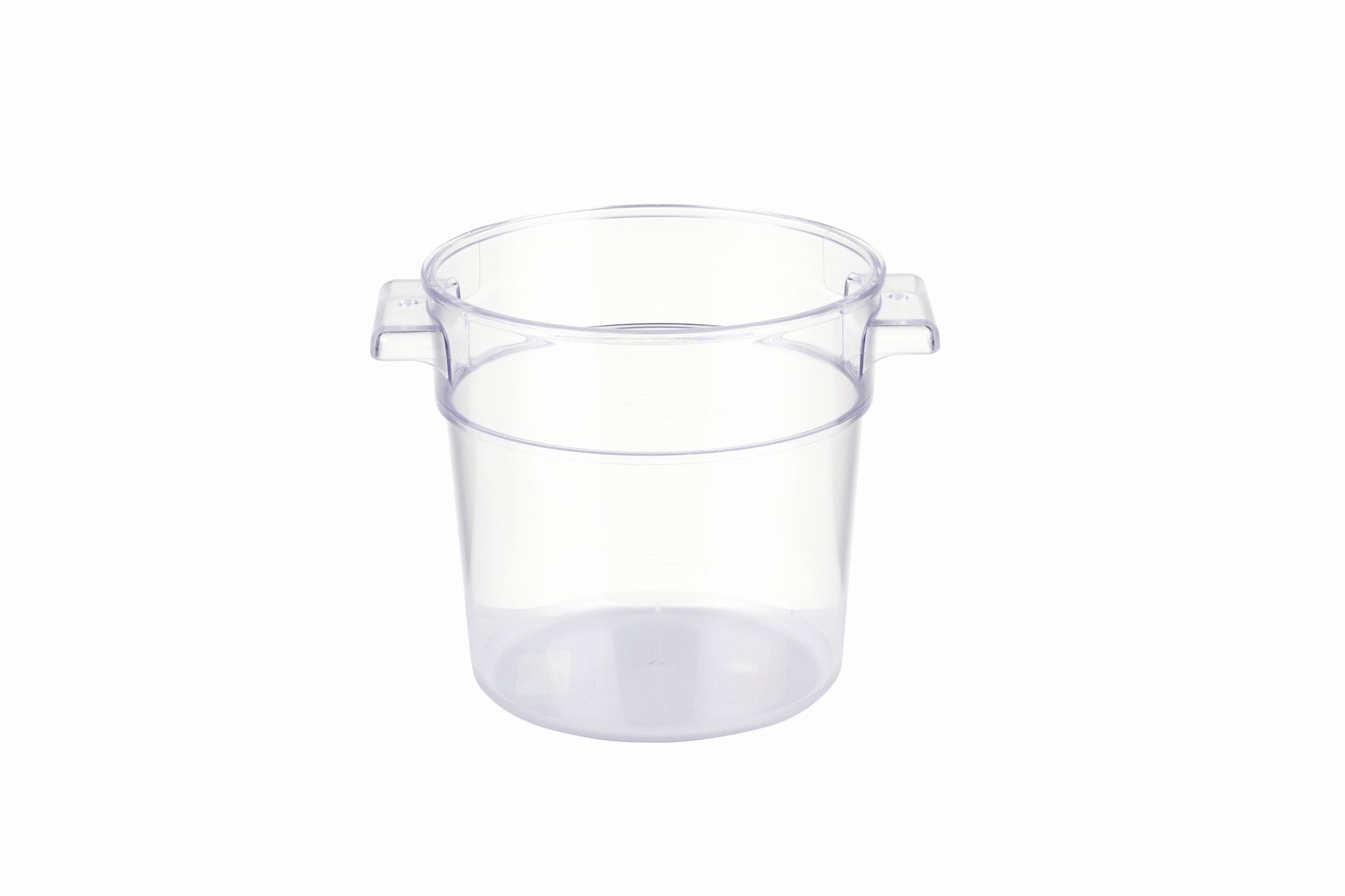 Clear Polycarbonate Round Food Storage Container (1-22 Quarts), Lid Sold Separately - Chefcoca