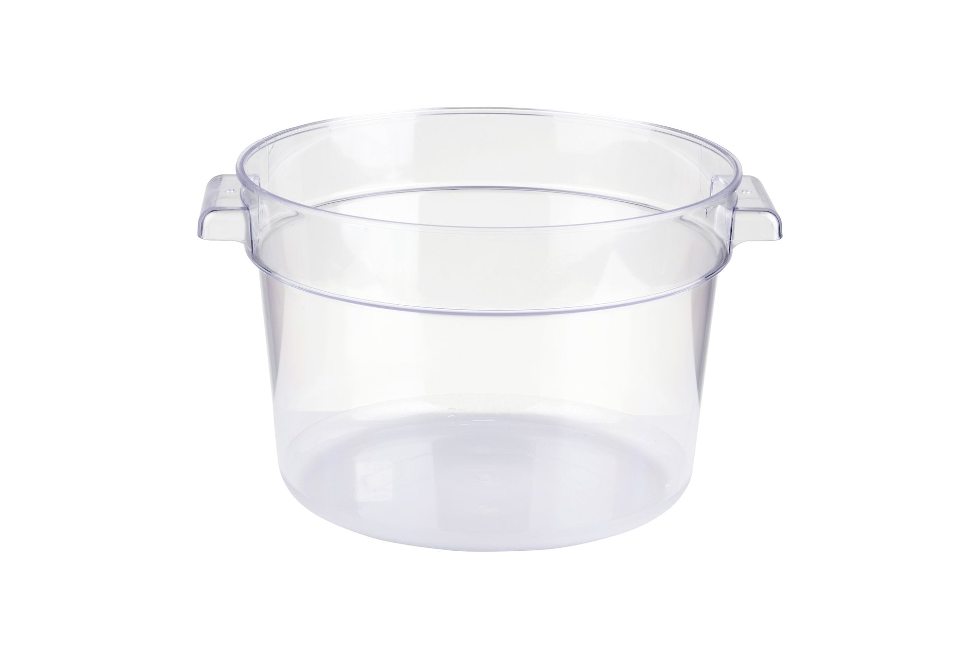 Clear Polycarbonate Round Food Storage Container (1-22 Quarts), Lid Sold Separately - Chefcoca