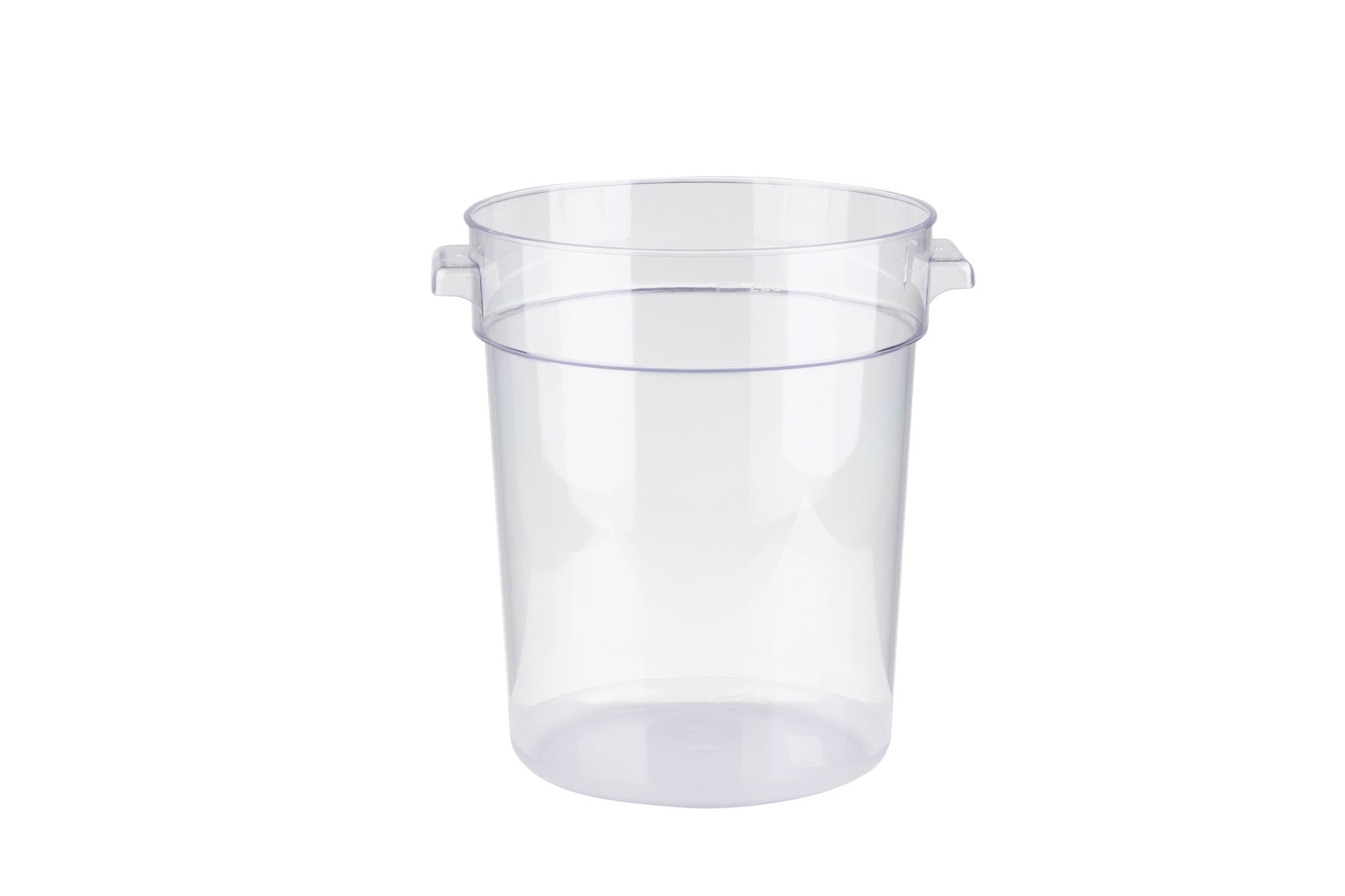 Clear Polycarbonate Round Food Storage Container (1-22 Quarts), Lid Sold Separately - Chefcoca