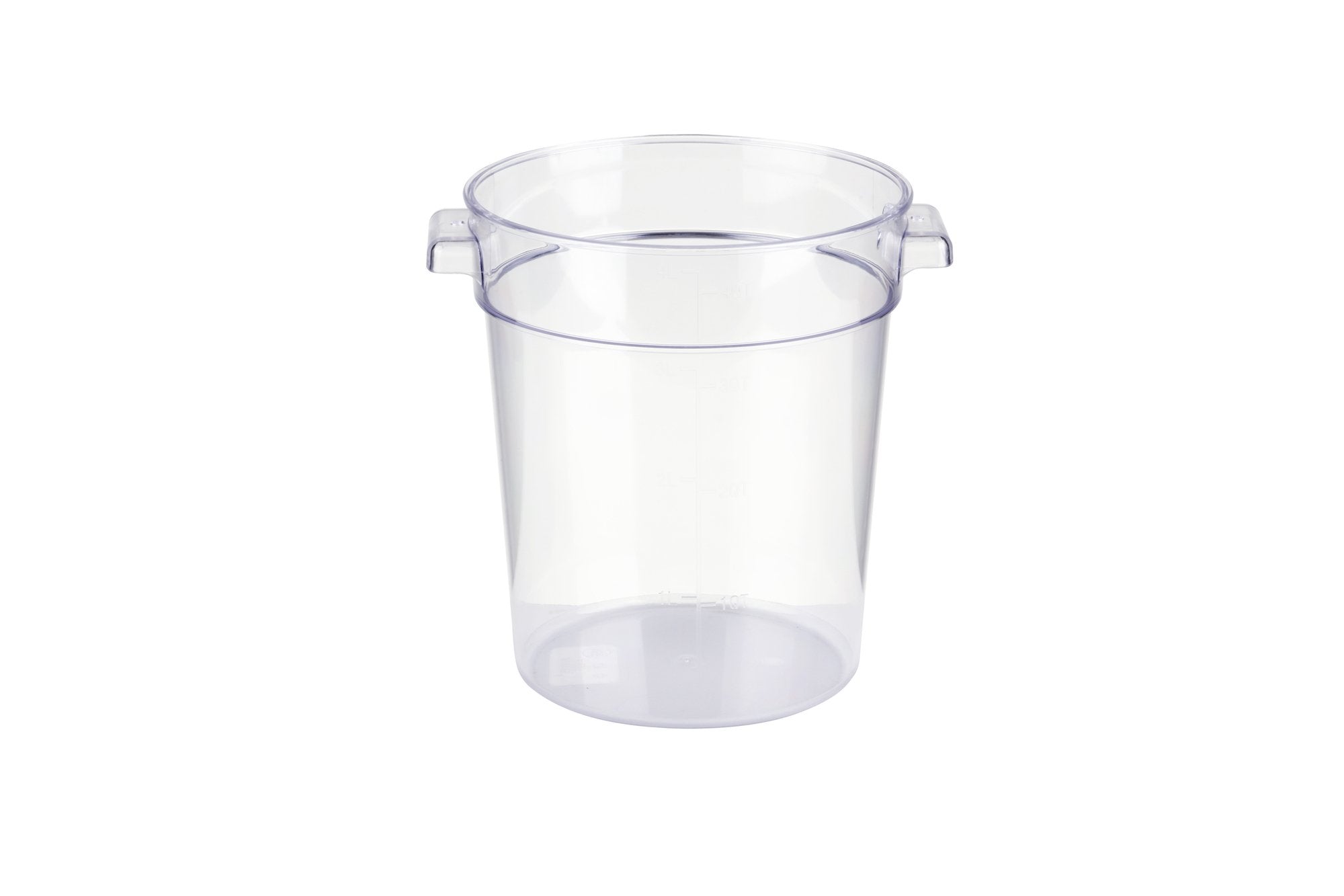 Clear Polycarbonate Round Food Storage Container (1-22 Quarts), Lid Sold Separately - Chefcoca