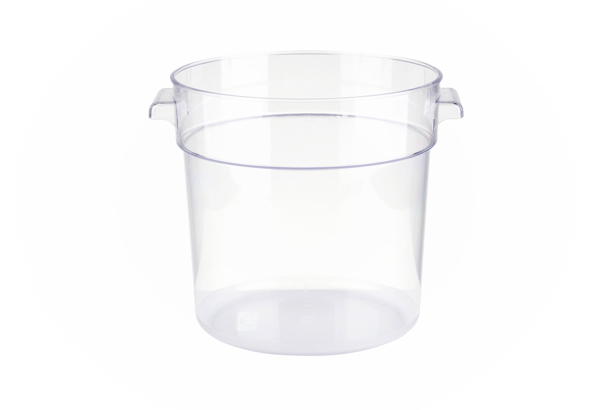Clear Polycarbonate Round Food Storage Container (1-22 Quarts), Lid Sold Separately - Chefcoca