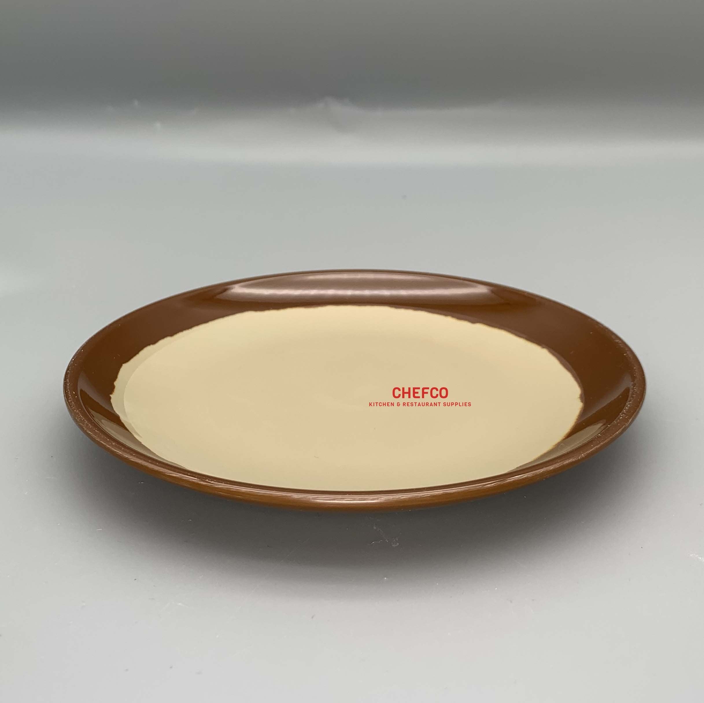 Two Toned Melamine Round Plate (P0007,2855) - Chefcoca