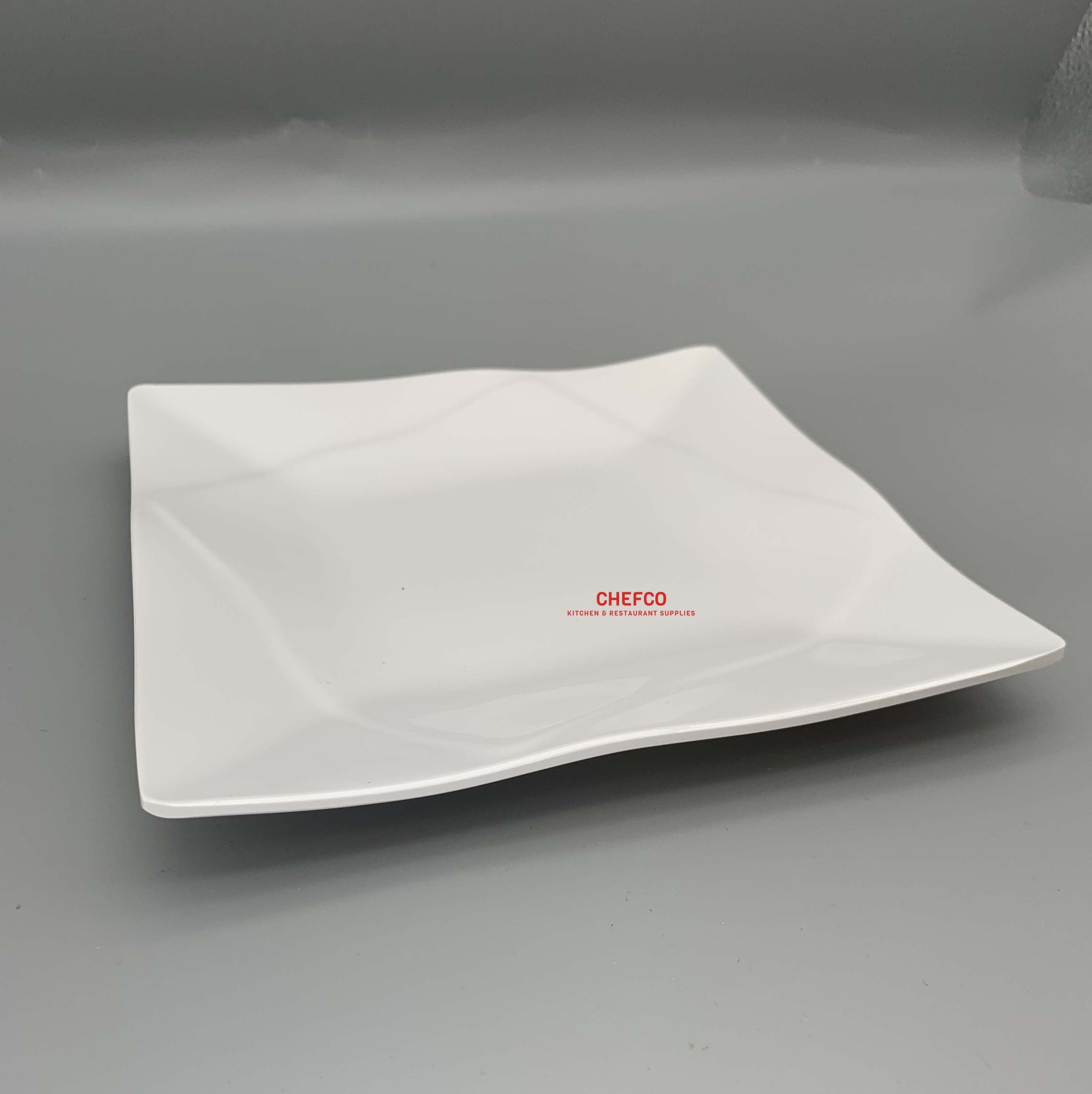 Diamond Rim Pattern Square Melamine Plate (P87008-P870012) - Chefcoca