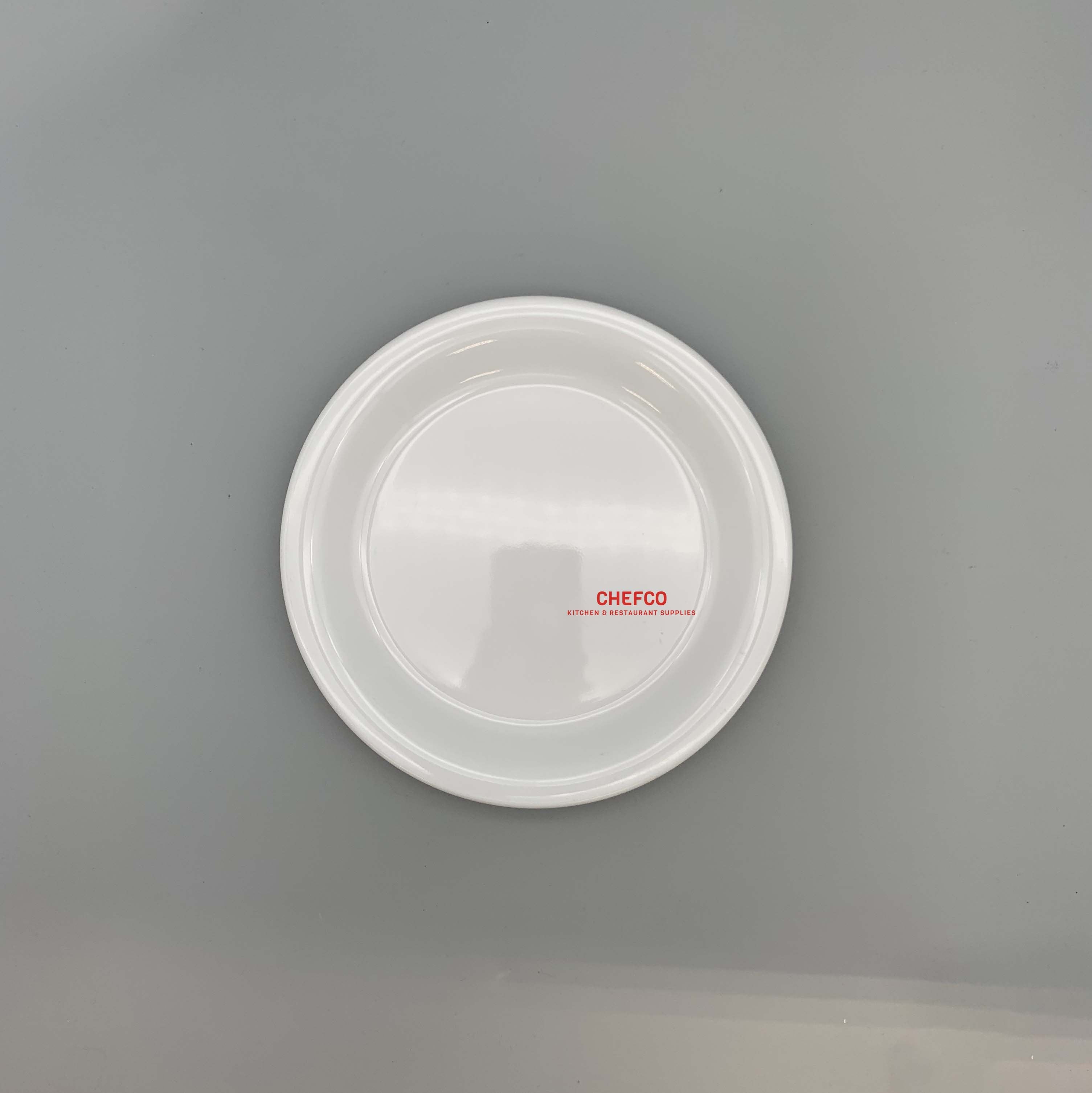 White Classic Round Melamine Plate (P873) - Chefcoca