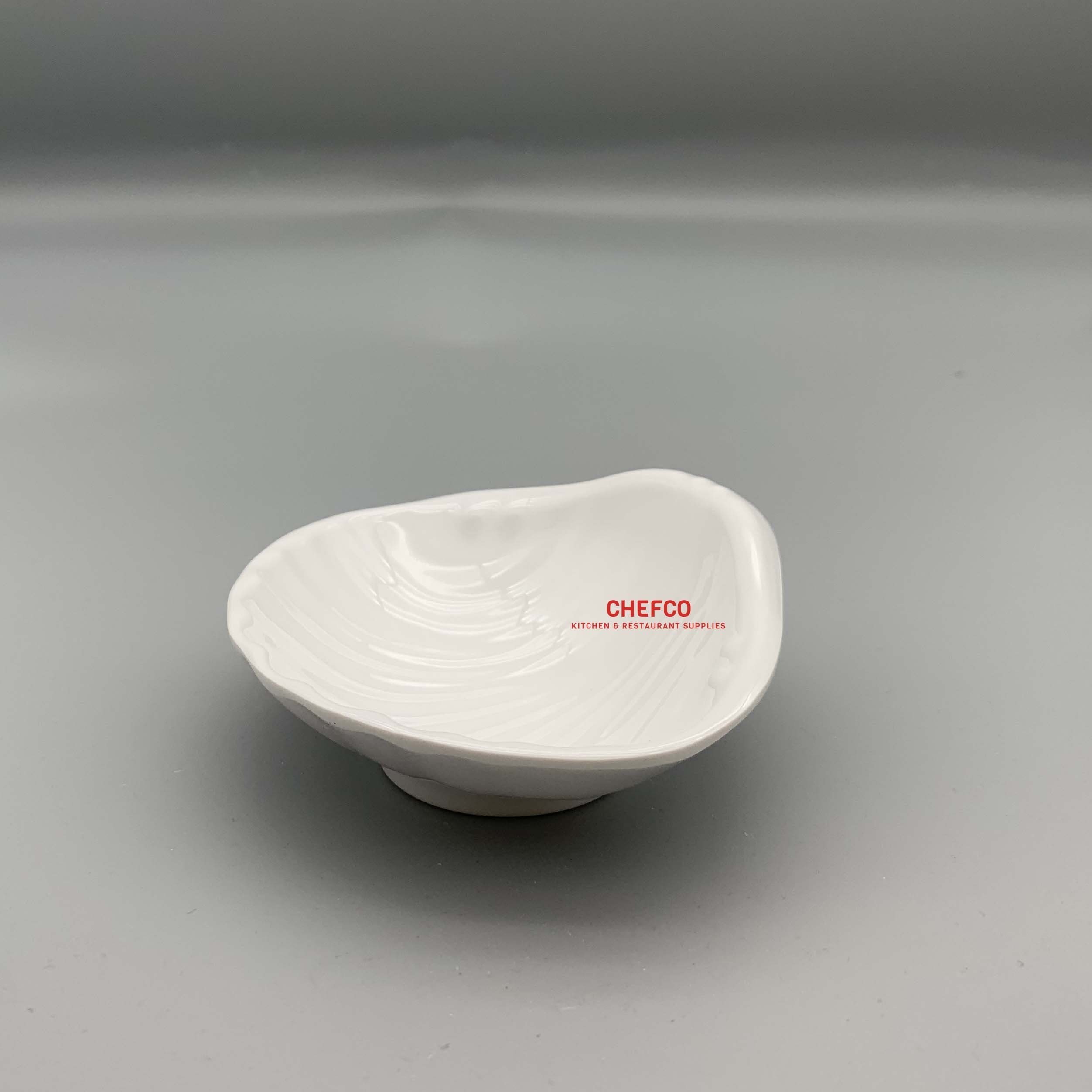 Shell Shaped Melamine Sauce Dish (4" x 4.5") - Chefcoca