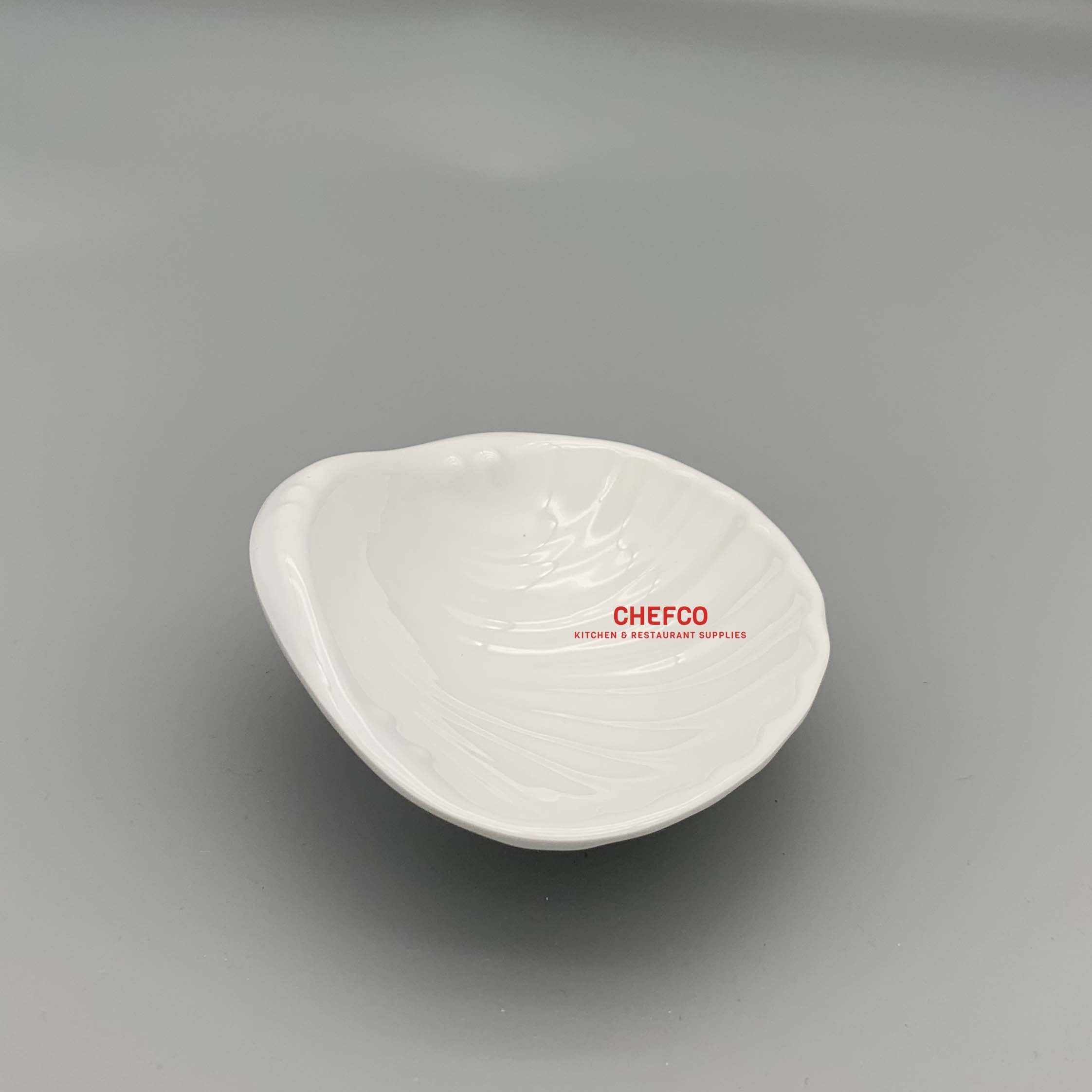 Shell Shaped Melamine Sauce Dish (4" x 4.5") - Chefcoca