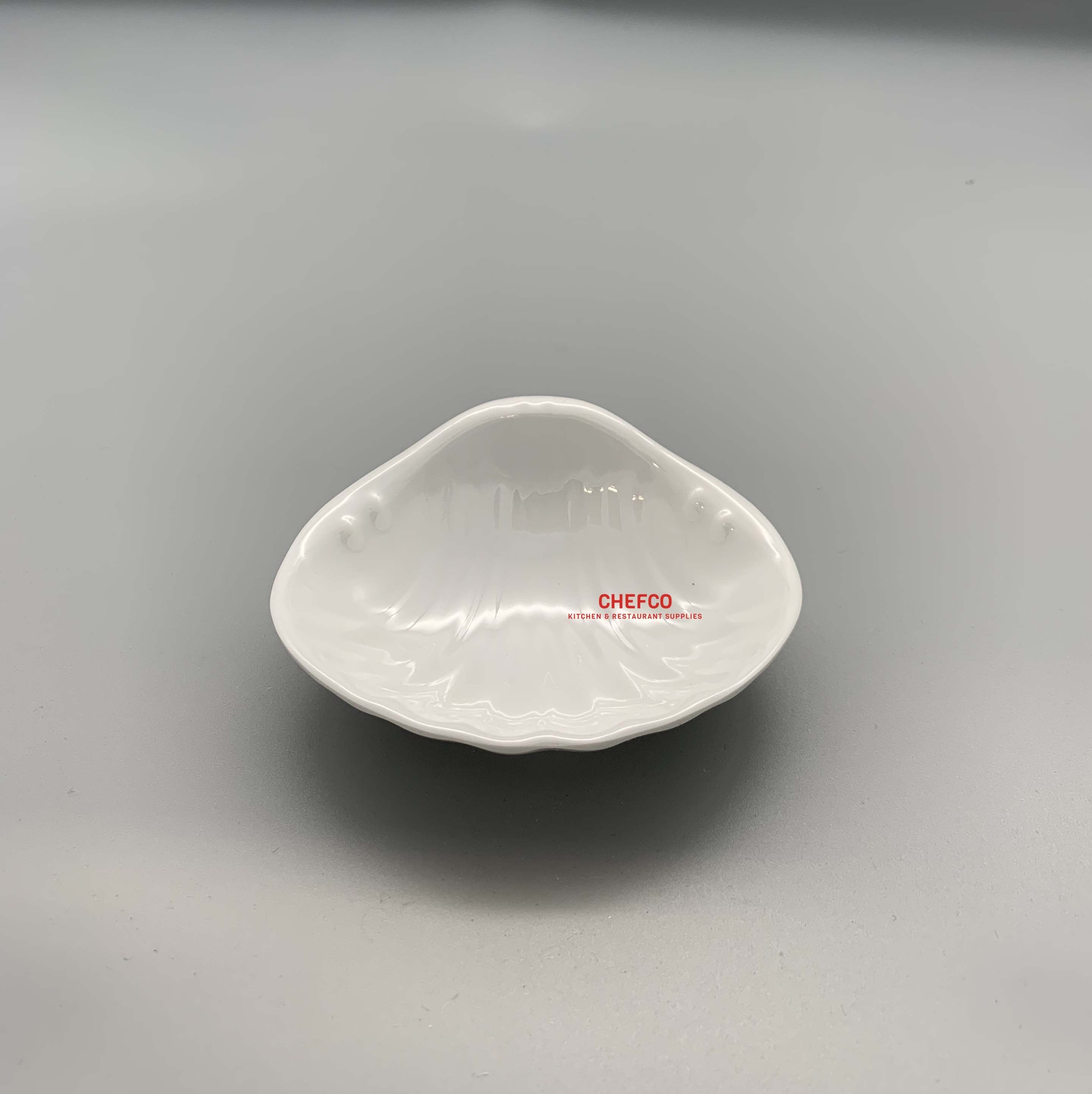 Shell Shaped Melamine Sauce Dish (4" x 4.5") - Chefcoca