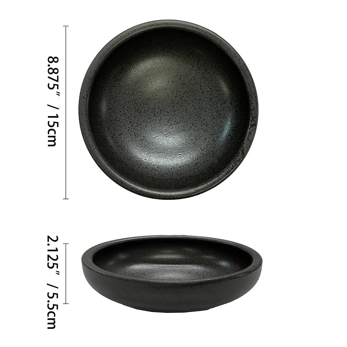 Matte Slate Speckled Serving Plate (PTC00001) - Chefcoca