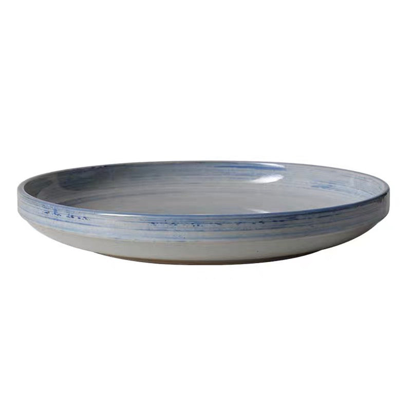 Korean Style White and Blue Glazed Bowl (PTC000256)