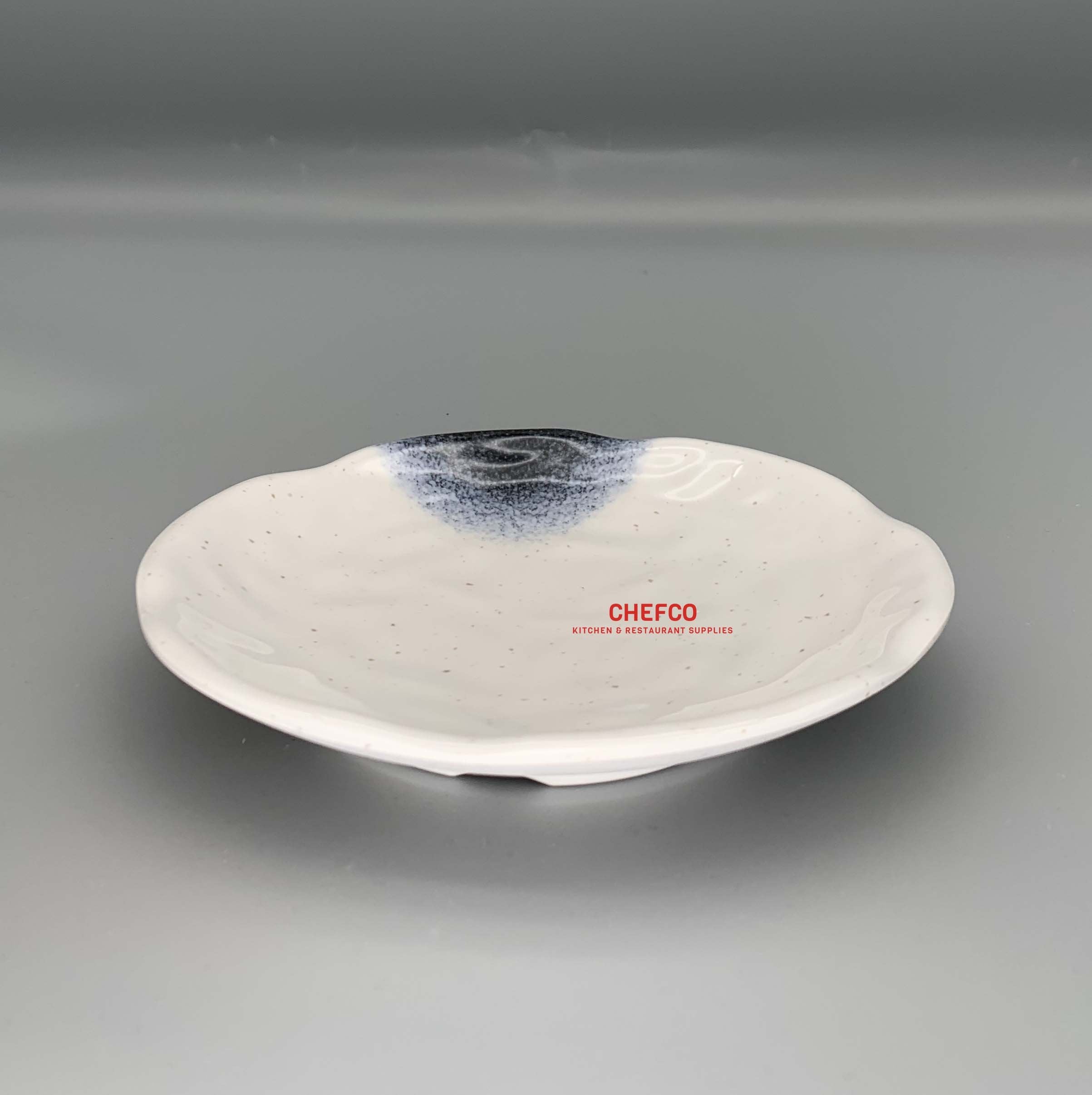 Dark Blue Ombre Hammered Pattern Melamine Small Plate (PY6003K) - Chefcoca