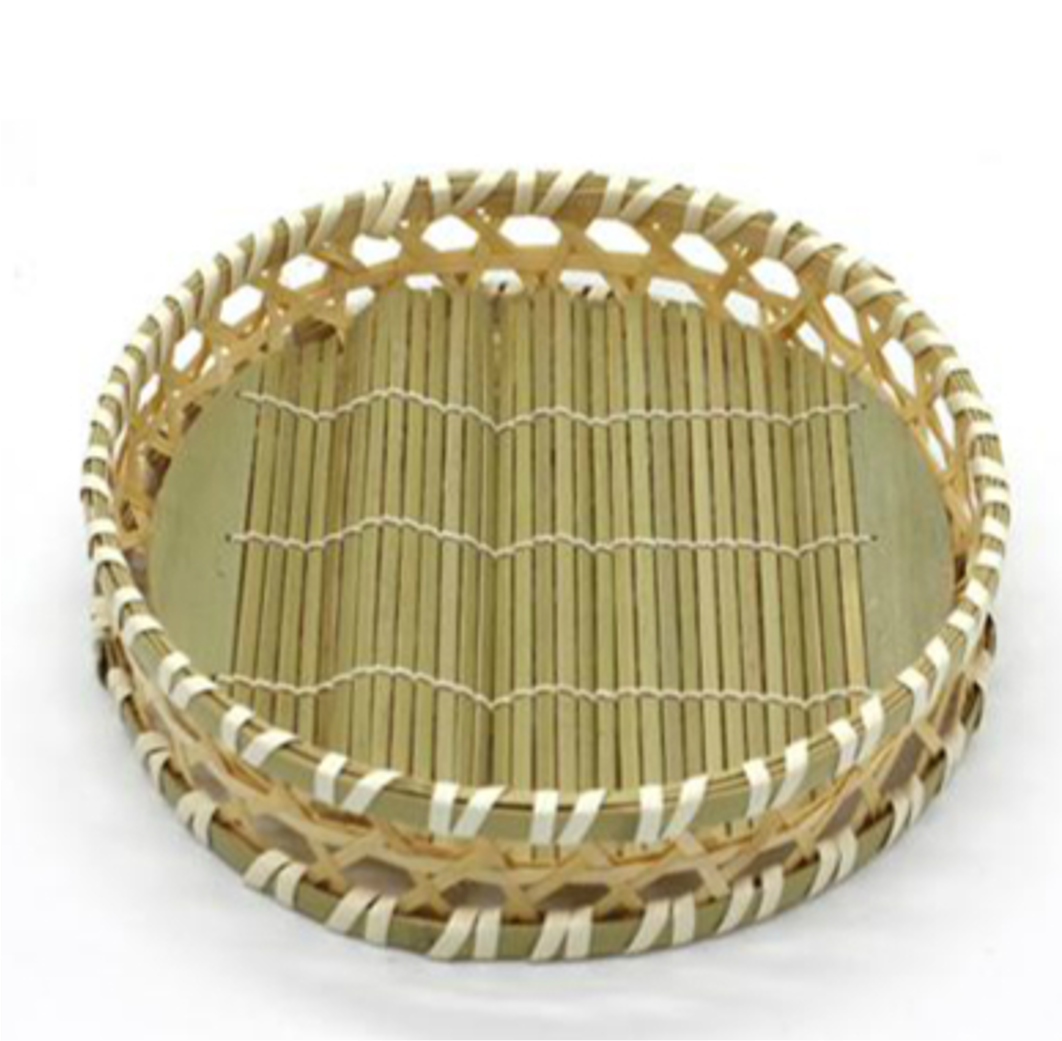 Round Woven Bamboo Serving Basket (7" - 8.25") - Chefcoca