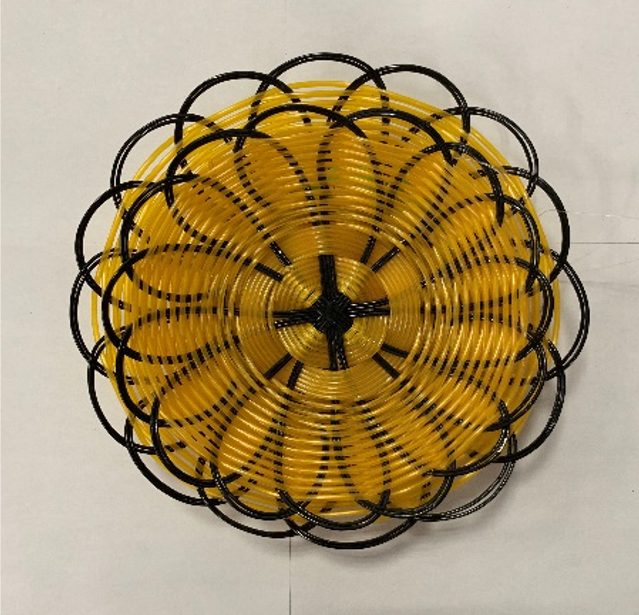 Round Black Woven Serving Basket - Chefcoca