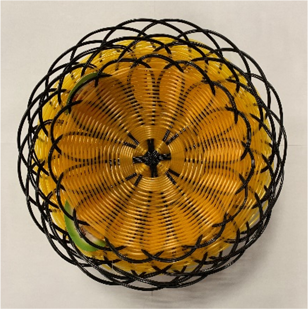 Round Black Woven Serving Basket - Chefcoca