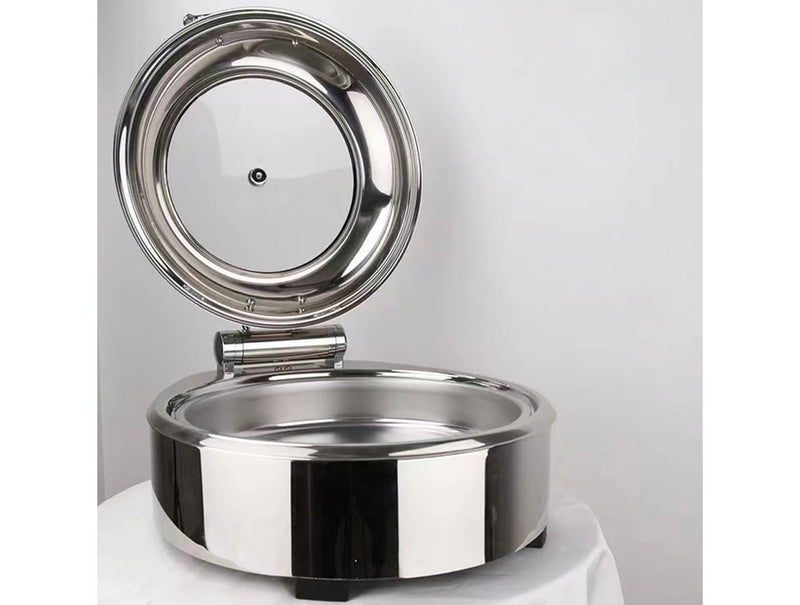 High Quality Stainless Steel Chafing Dish- Round (Heating plate sold separately)