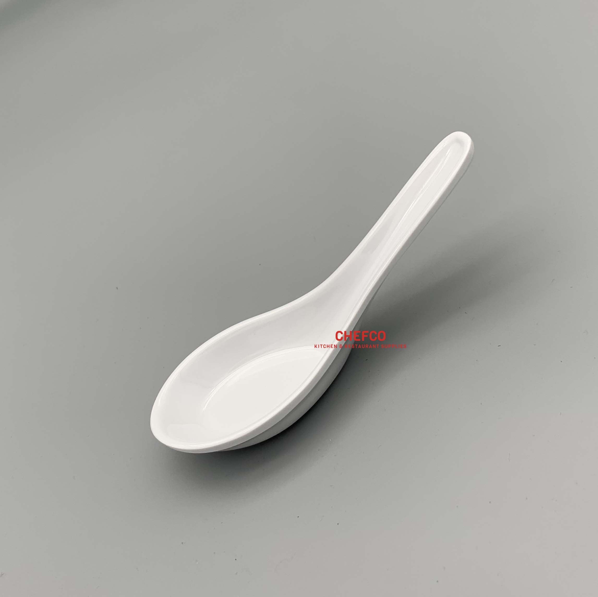 White Melamine Soup Spoon (S151/9029) - Chefcoca