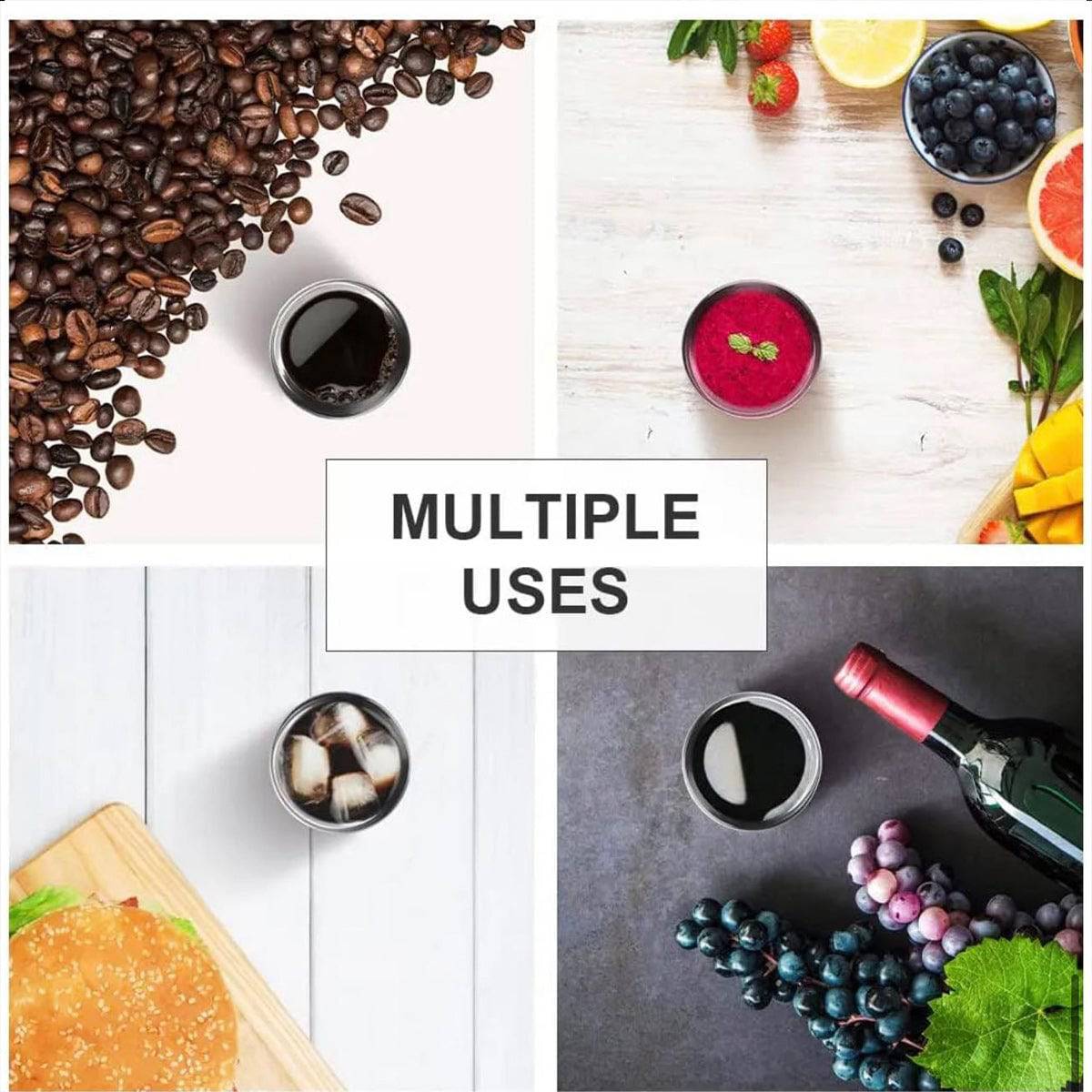 Stainless Steel , Double Wall Insulated Mug-Silver - Chefcoca