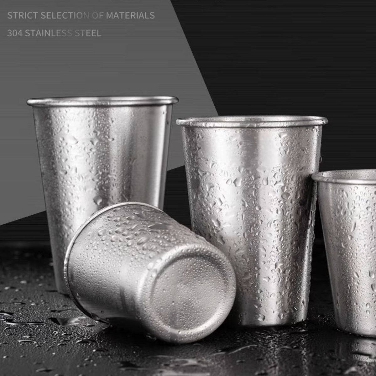 Metal Cup Stainless Steel - Chefcoca