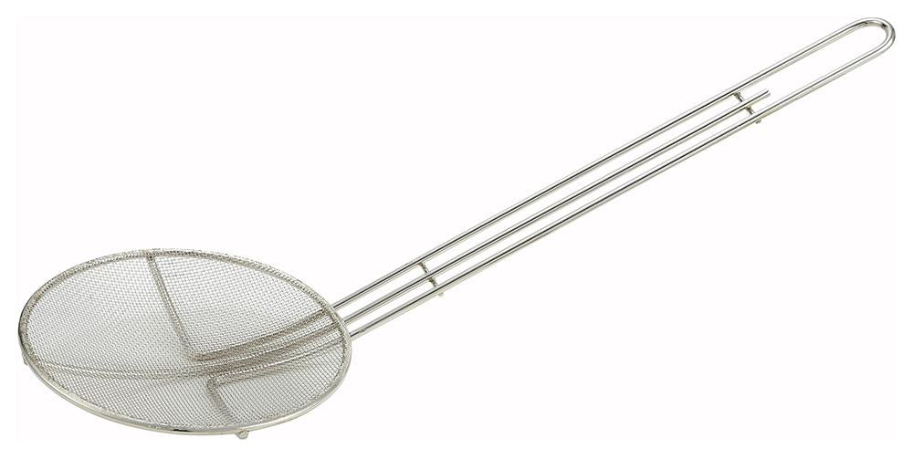 Nickel Plated 6.5" Round Mesh Skimmer - Chefcoca