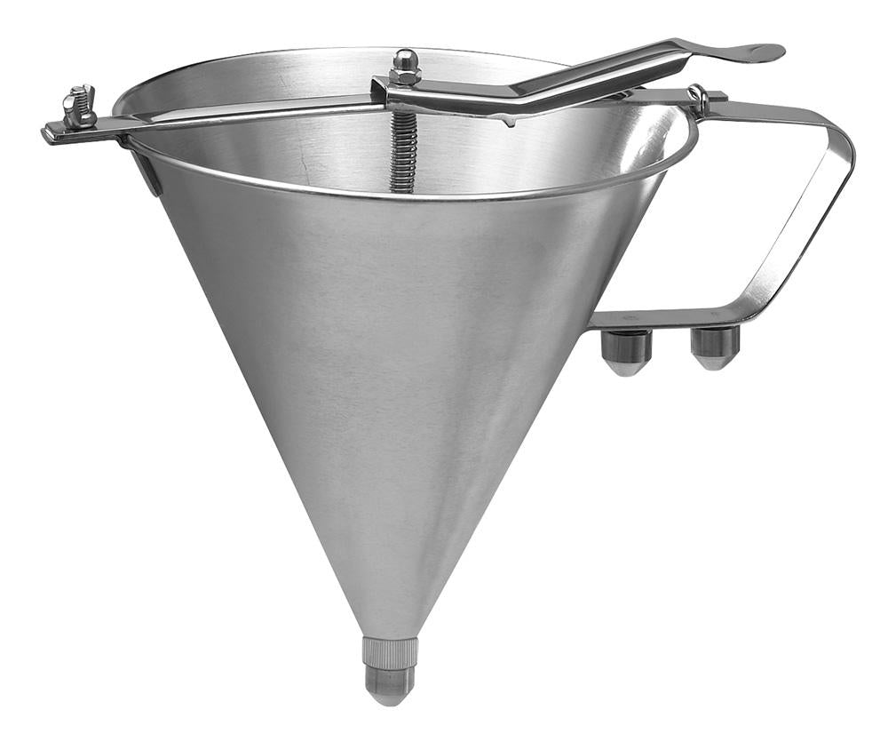 Stainless Steel Confectionery Funnel with 3 Nozzles - Chefcoca