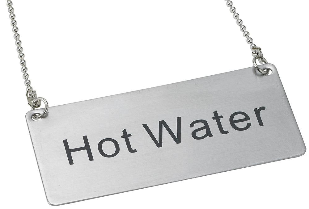 "Hot Water" Chain Sign - Chefcoca