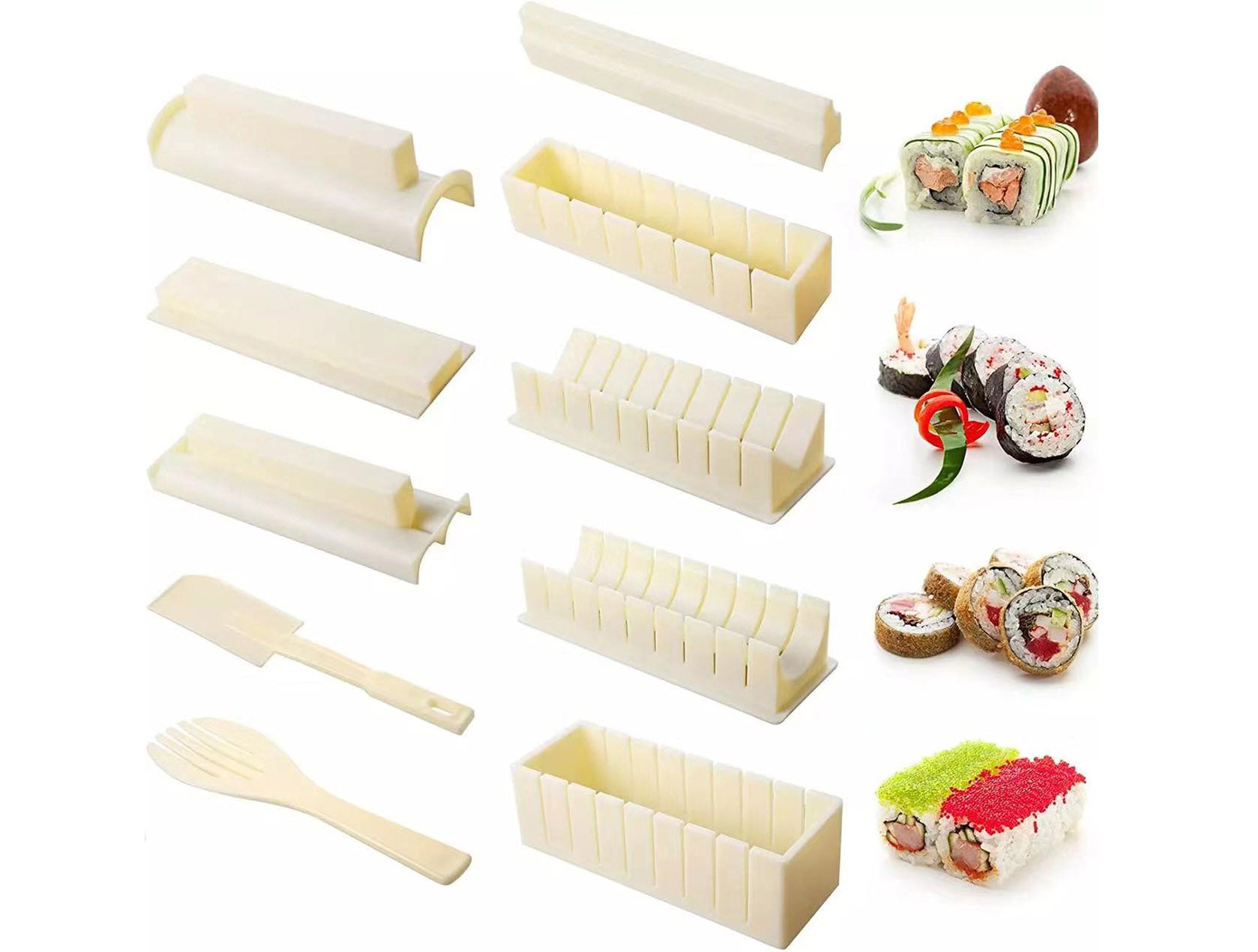 Plastic Sushi Box Mold Kit, 10 Piece set - Chefcoca