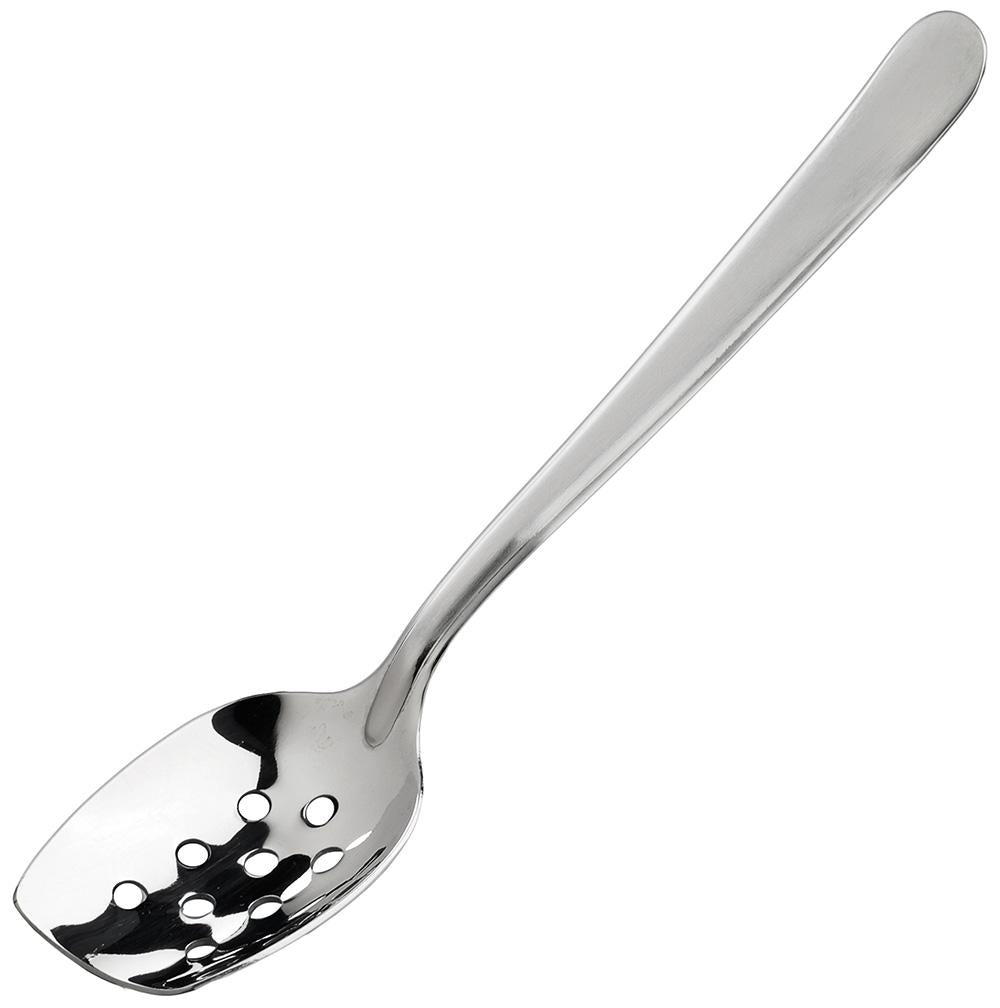 Slanted Perforated 8" Plating Spoon - Chefcoca