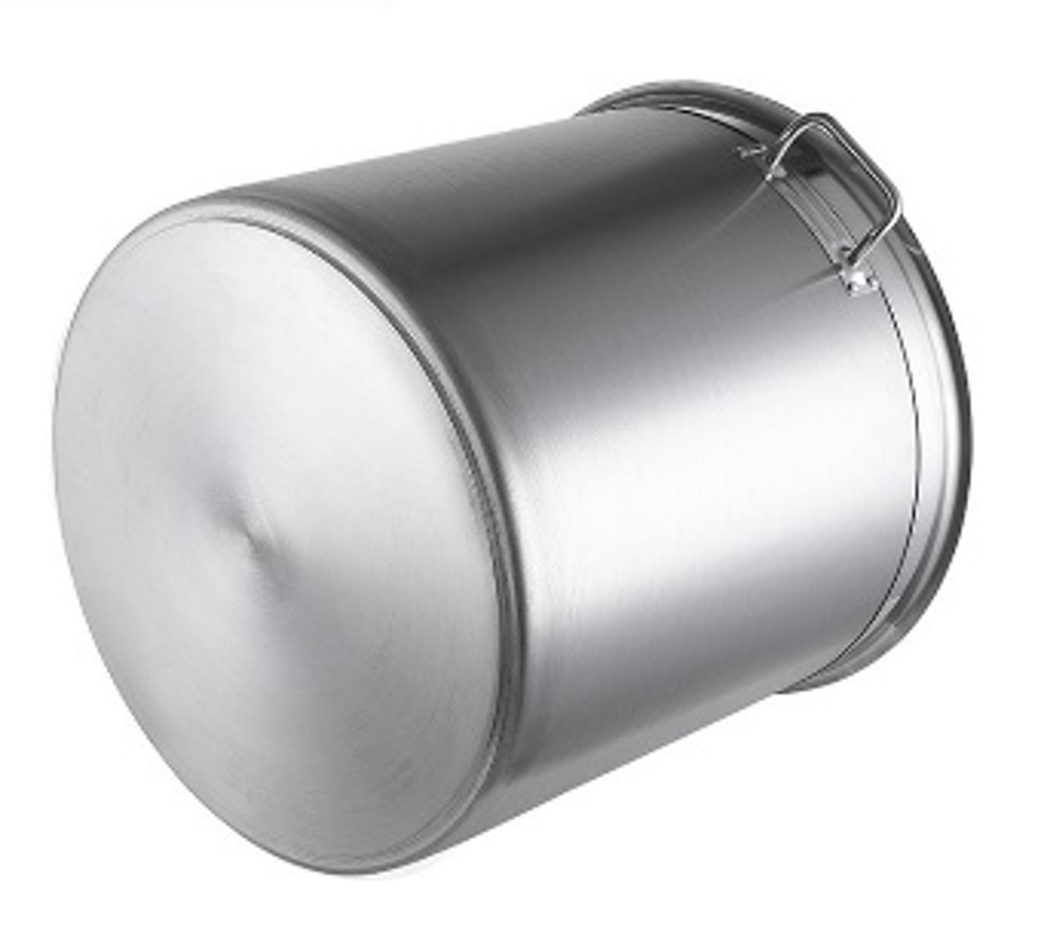 Heavy-Duty Stainless Steel Stock Pot with Lid Set with Reinforced Handles (25-60cm Dia x 25-80cm Height/12.5L-226L) - Chefcoca